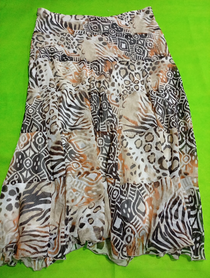 Hearts of Palm Animal Print Skirt
