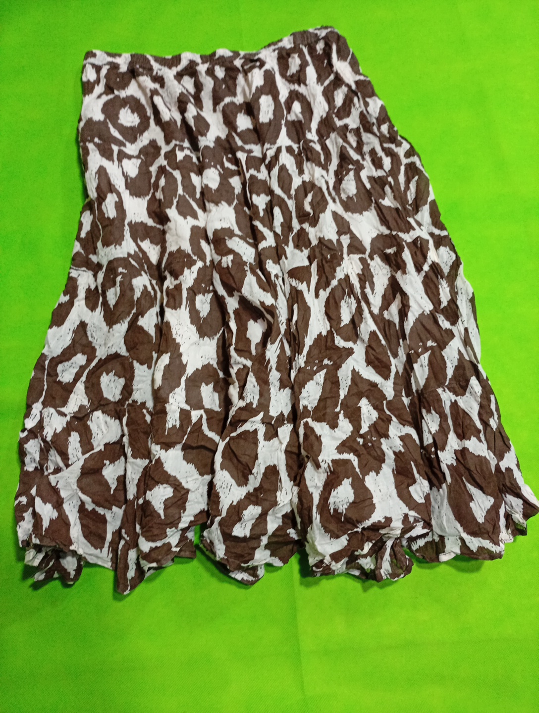 Sonia Chulia Brown and White Skirt