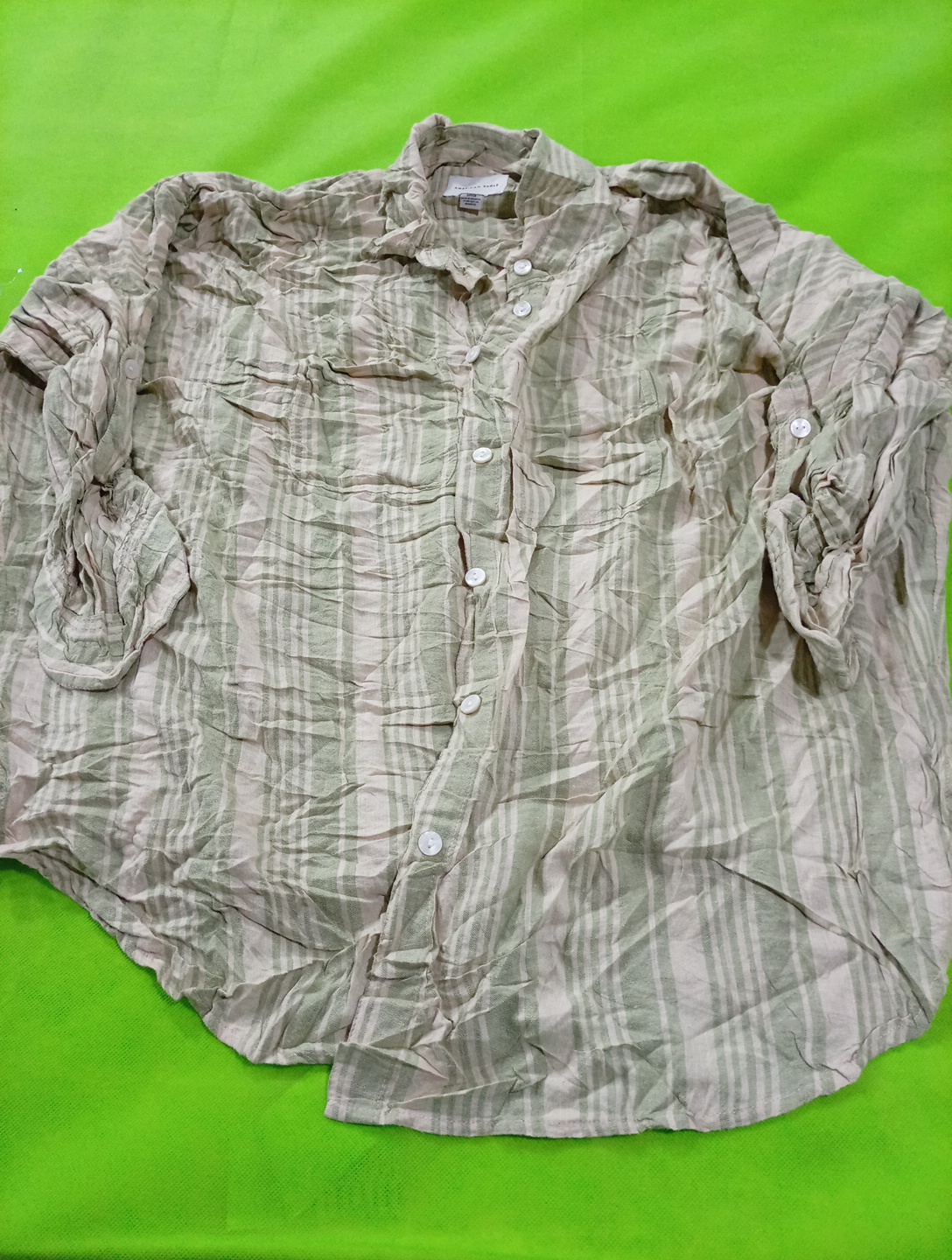 Camicia a quadri verdi American Eagle