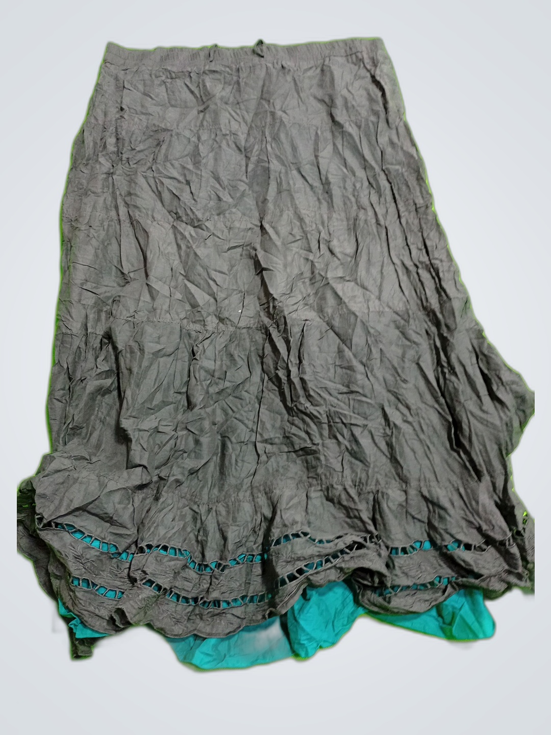 Gonna grigia e verde blu Old Navy