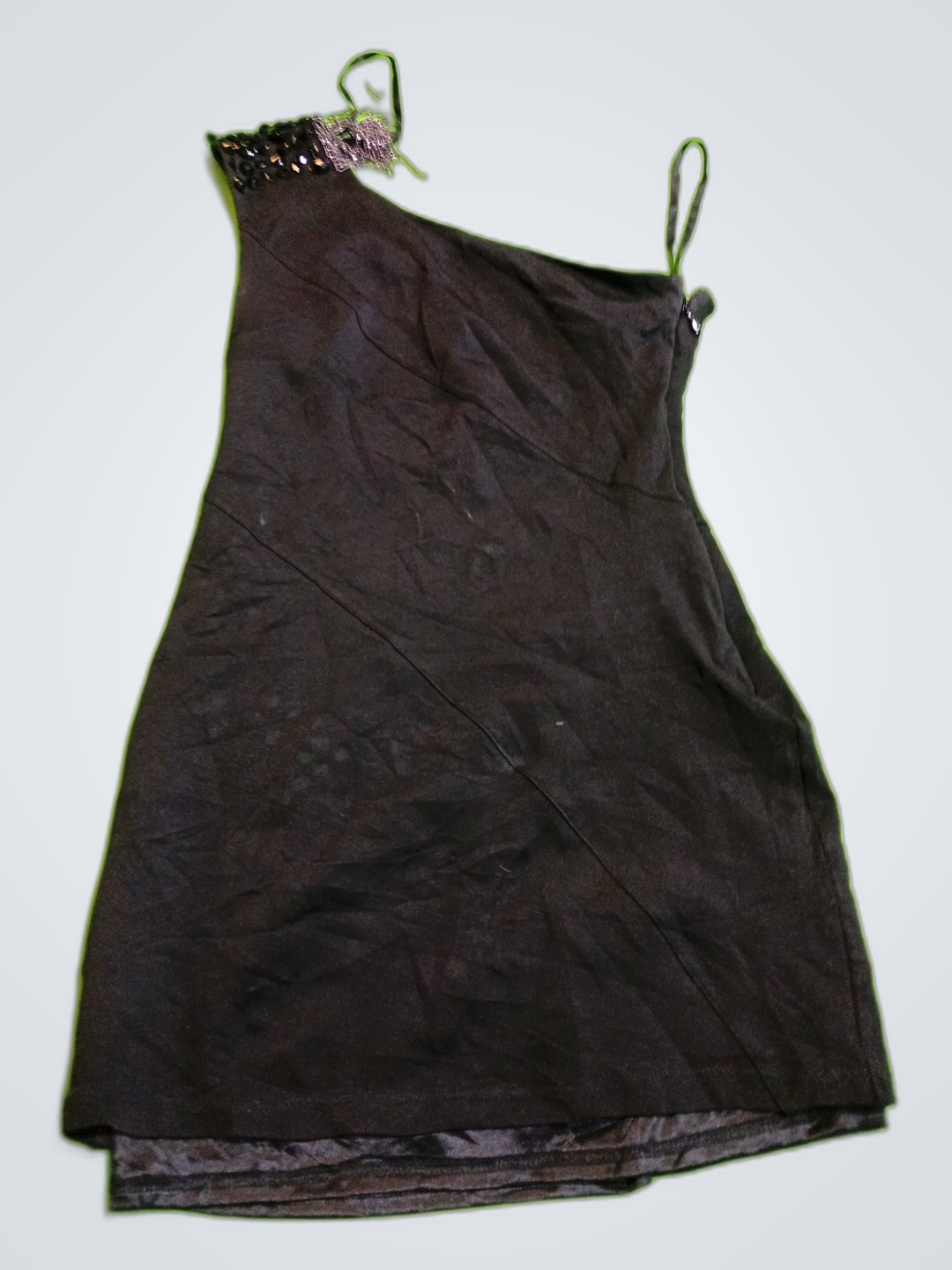 Abito per bambina nero con perline