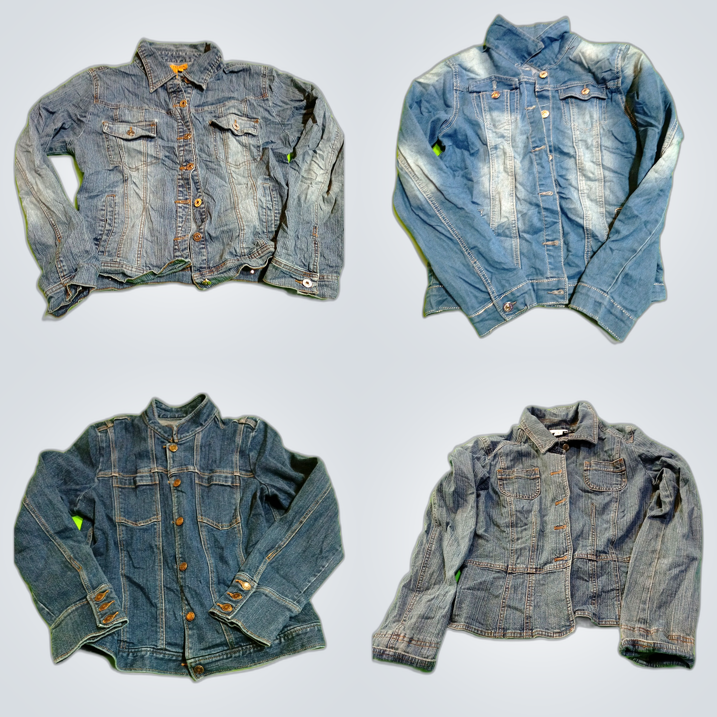 Denim Jacket Bundle - 7 Piece Mix of Juvenile Fact..