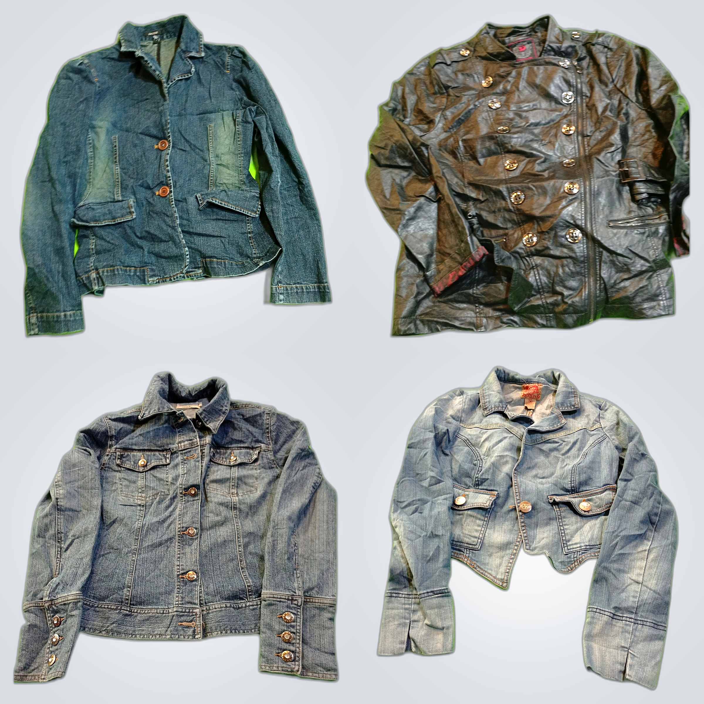 Denim Jacket Bundle - 7 Pc Mix Brands Jacklyn Smit..