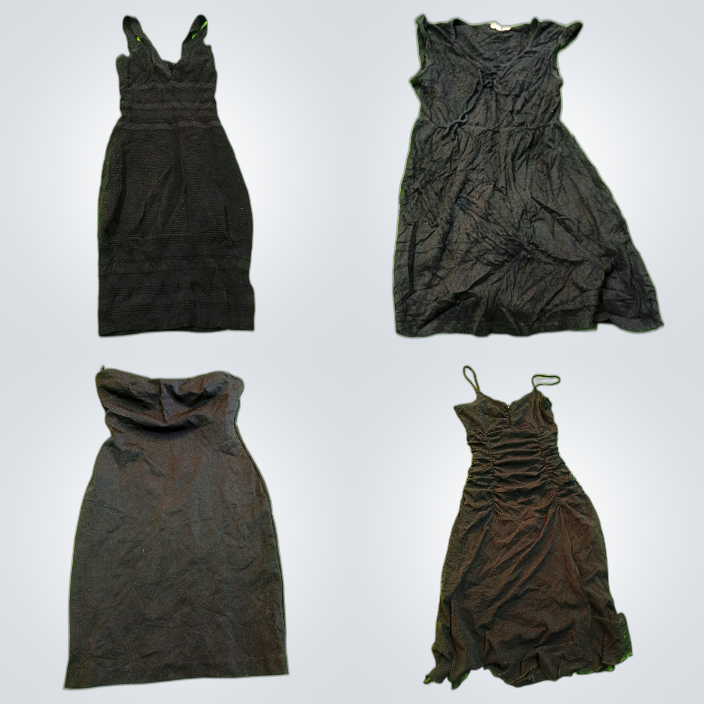 Bebe & OXY Black Dress Bundle - 7 Piece Midi & Min..