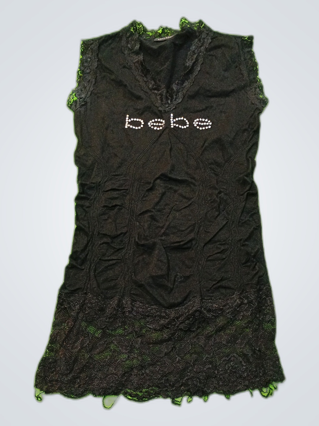 abito in pizzo nero bebe