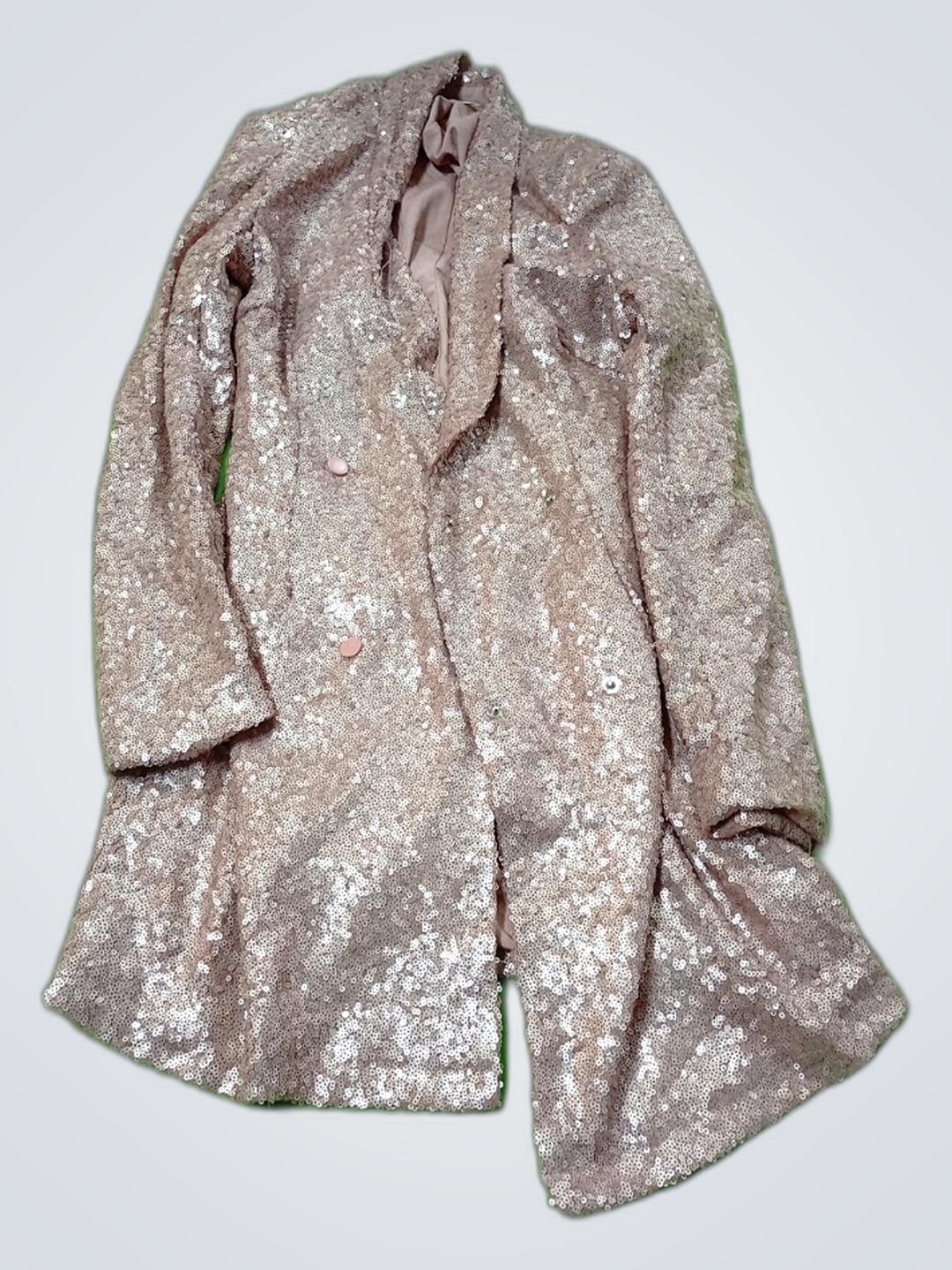 Giacca in paillettes oro rosa Saint Gemes