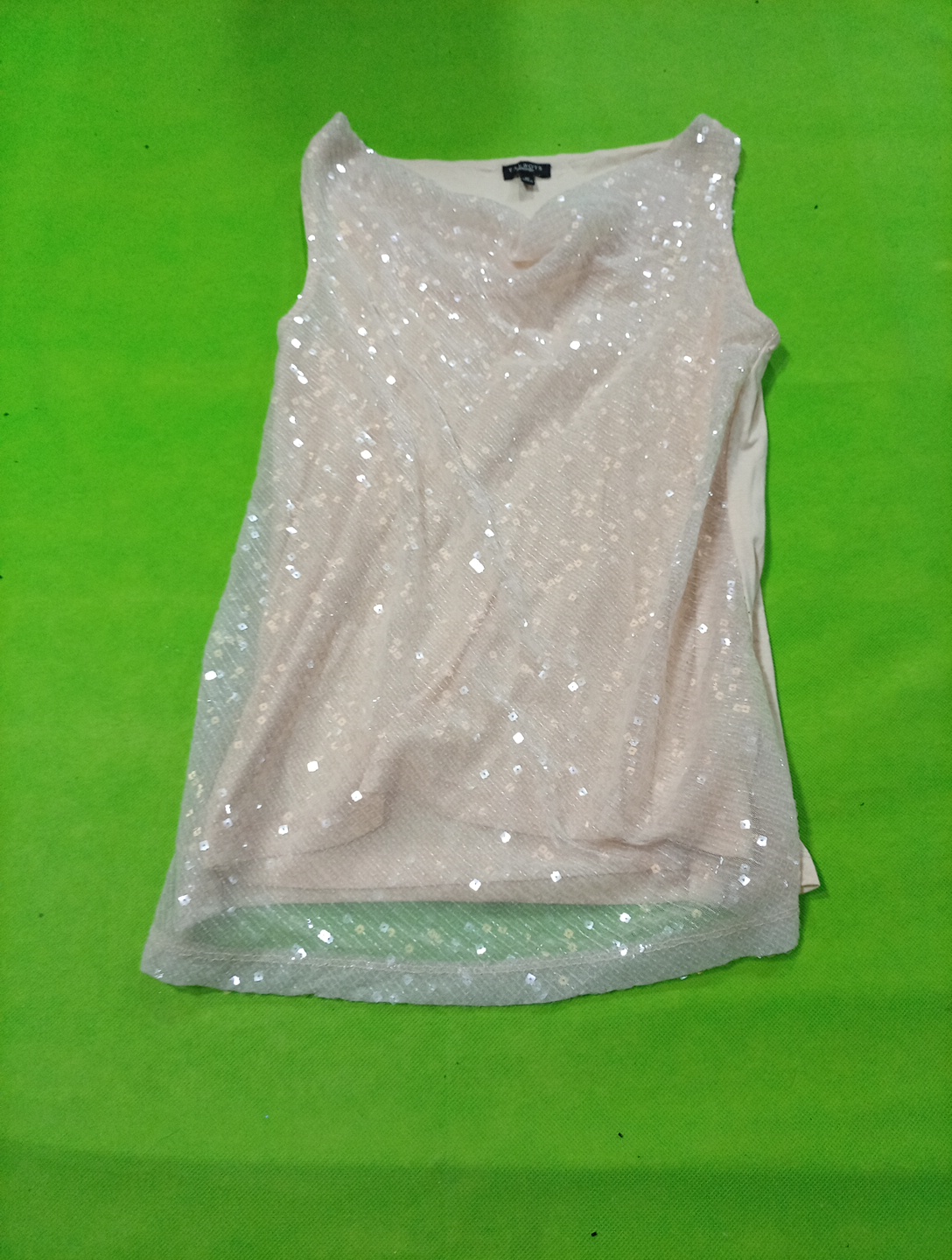 Blusa senza maniche con paillettes Talbots