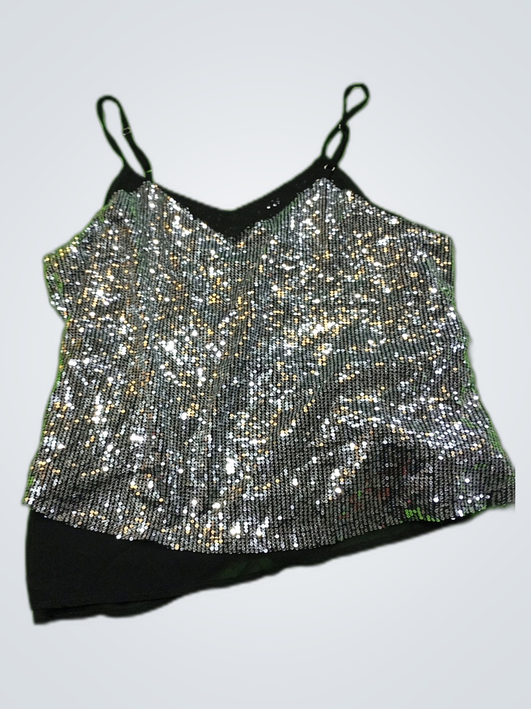 Canotta con paillettes