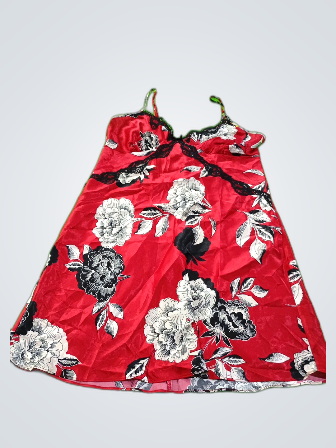 Chemise de Noite Floral Vermelha APT.9 para Mulher..