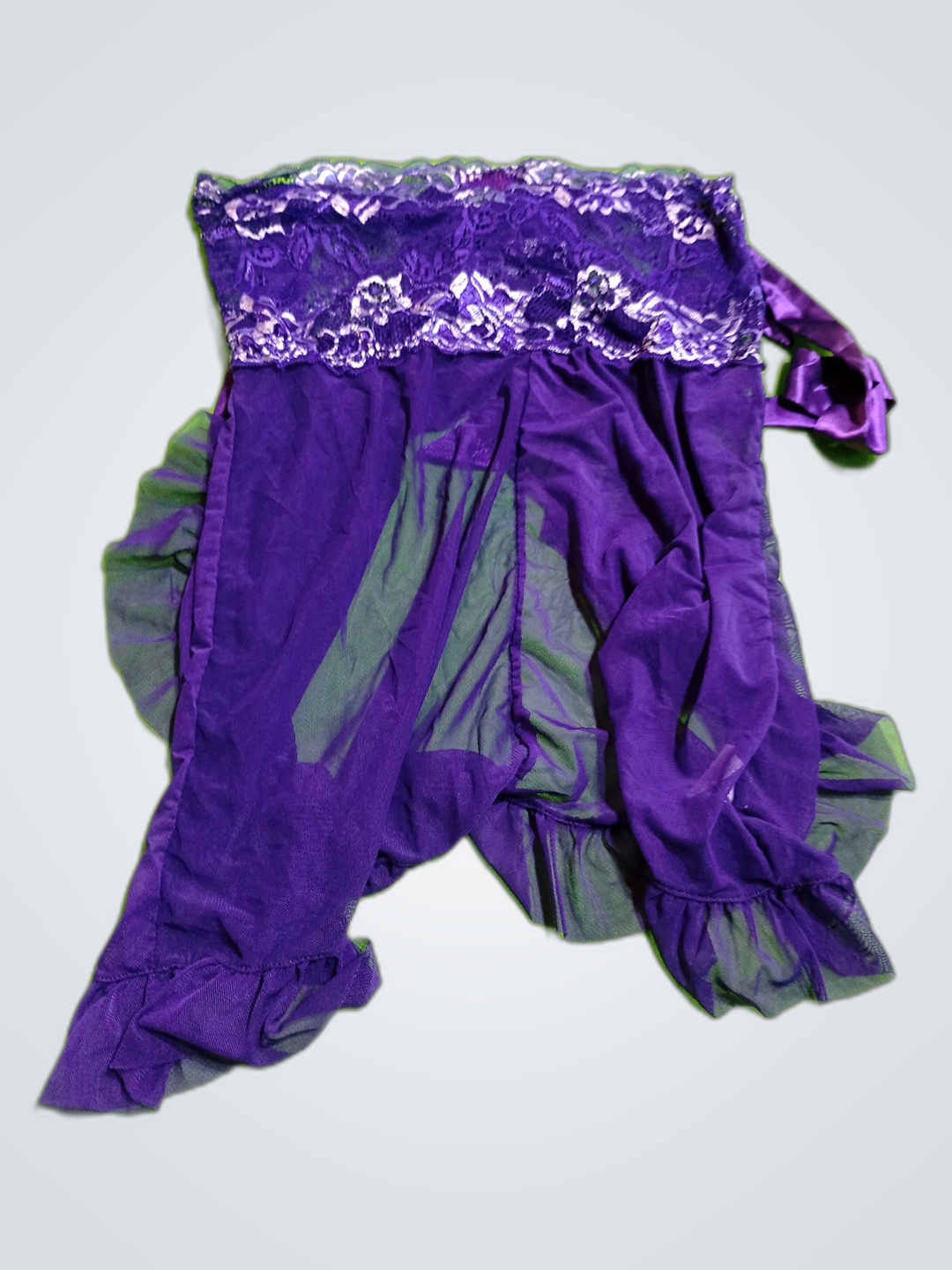 Chemisier in pizzo viola