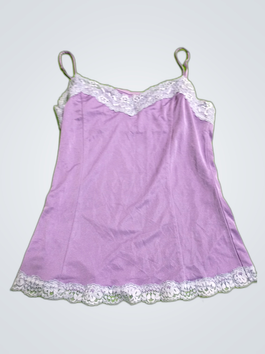 Camisol mit Lavendelhäkelspitze