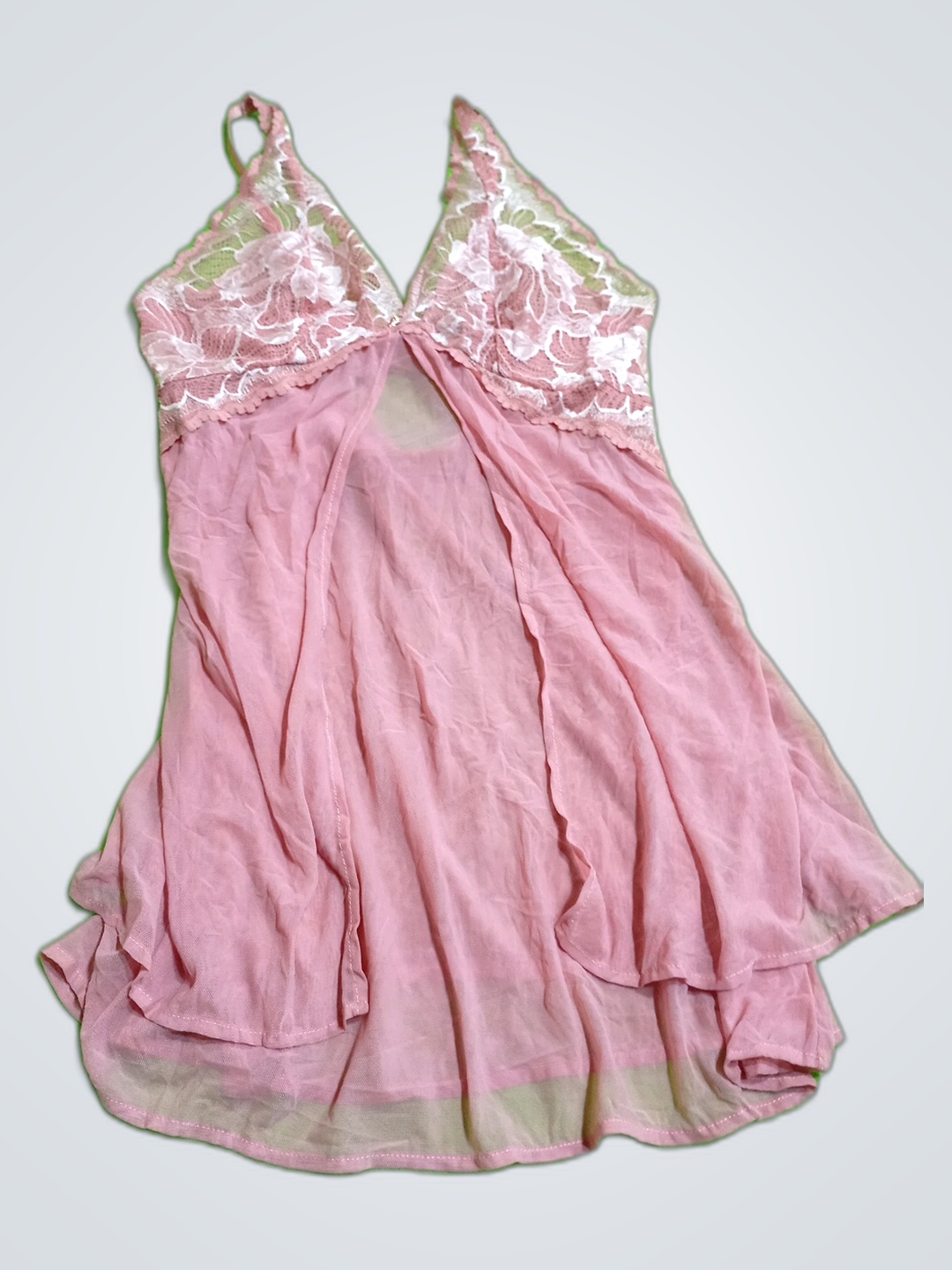 Chemise di pizzo rosa