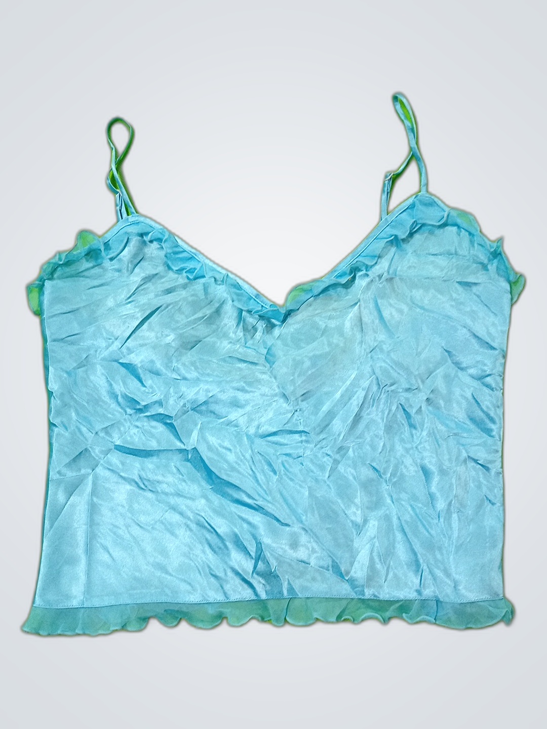 La Senza Light Blue Satin Camisole