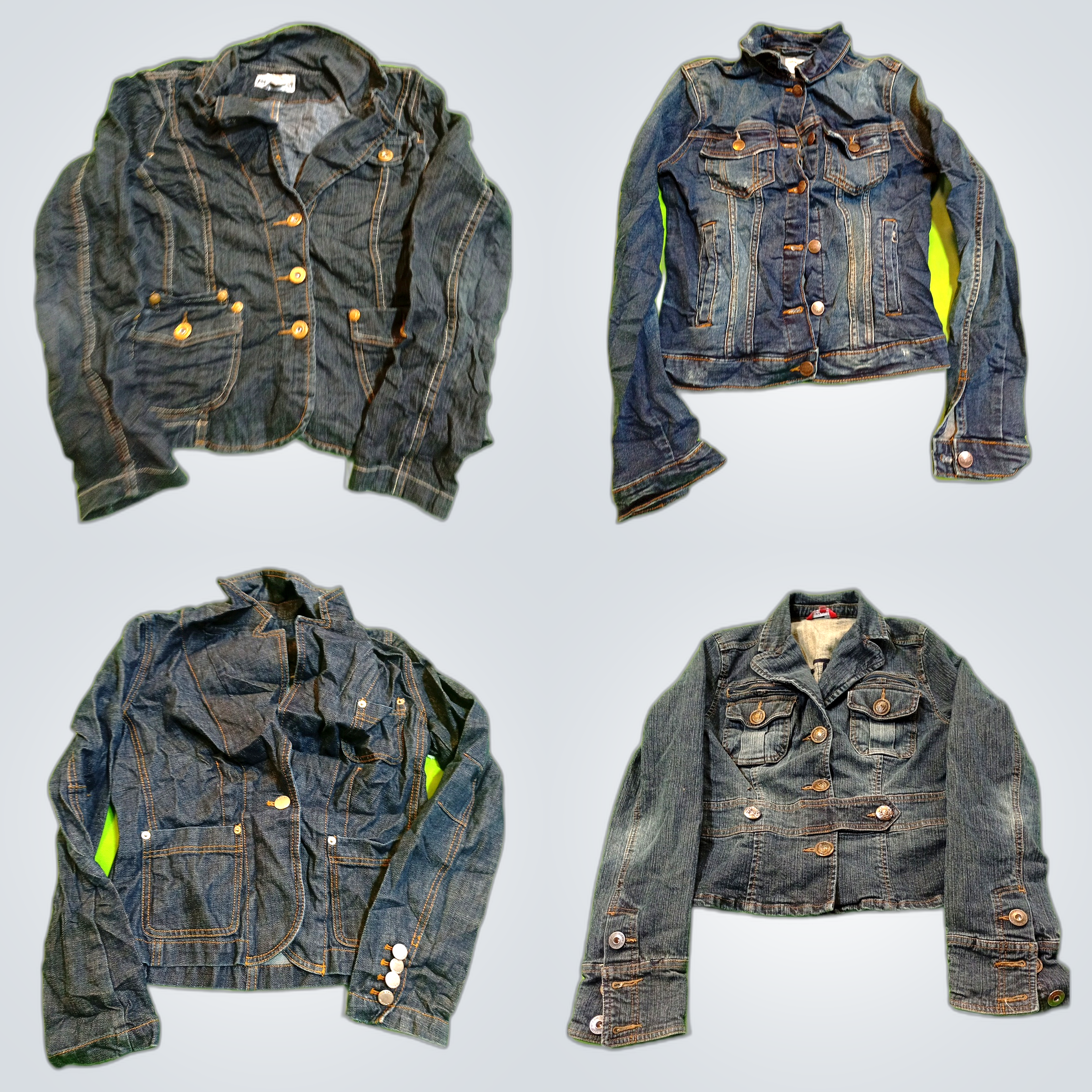 Denim Jacket Bundle - 7 Piece Mix of Unbranded, Ch..
