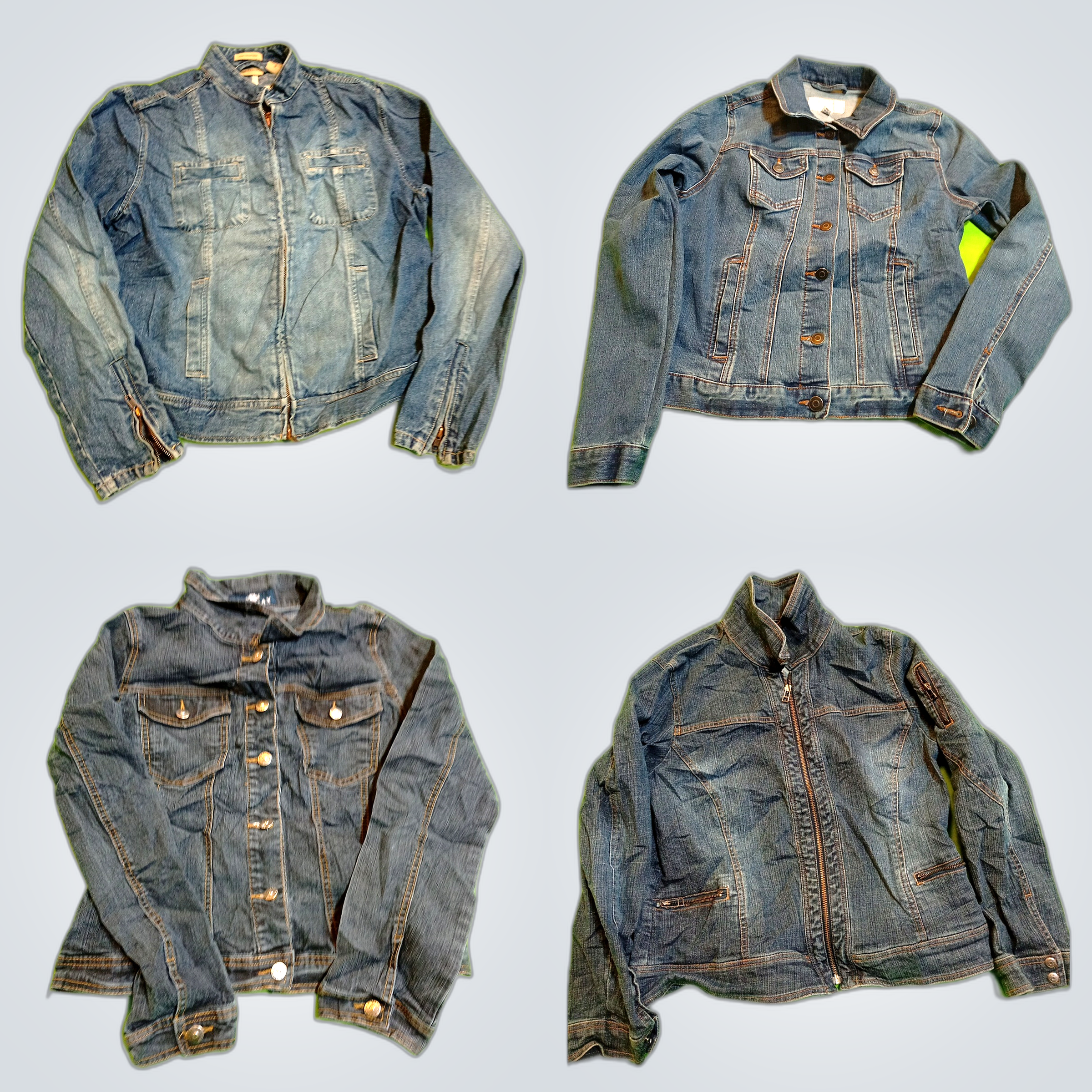 Croft & Barrow Corduroy + 6 Denim Jackets Bundle f..