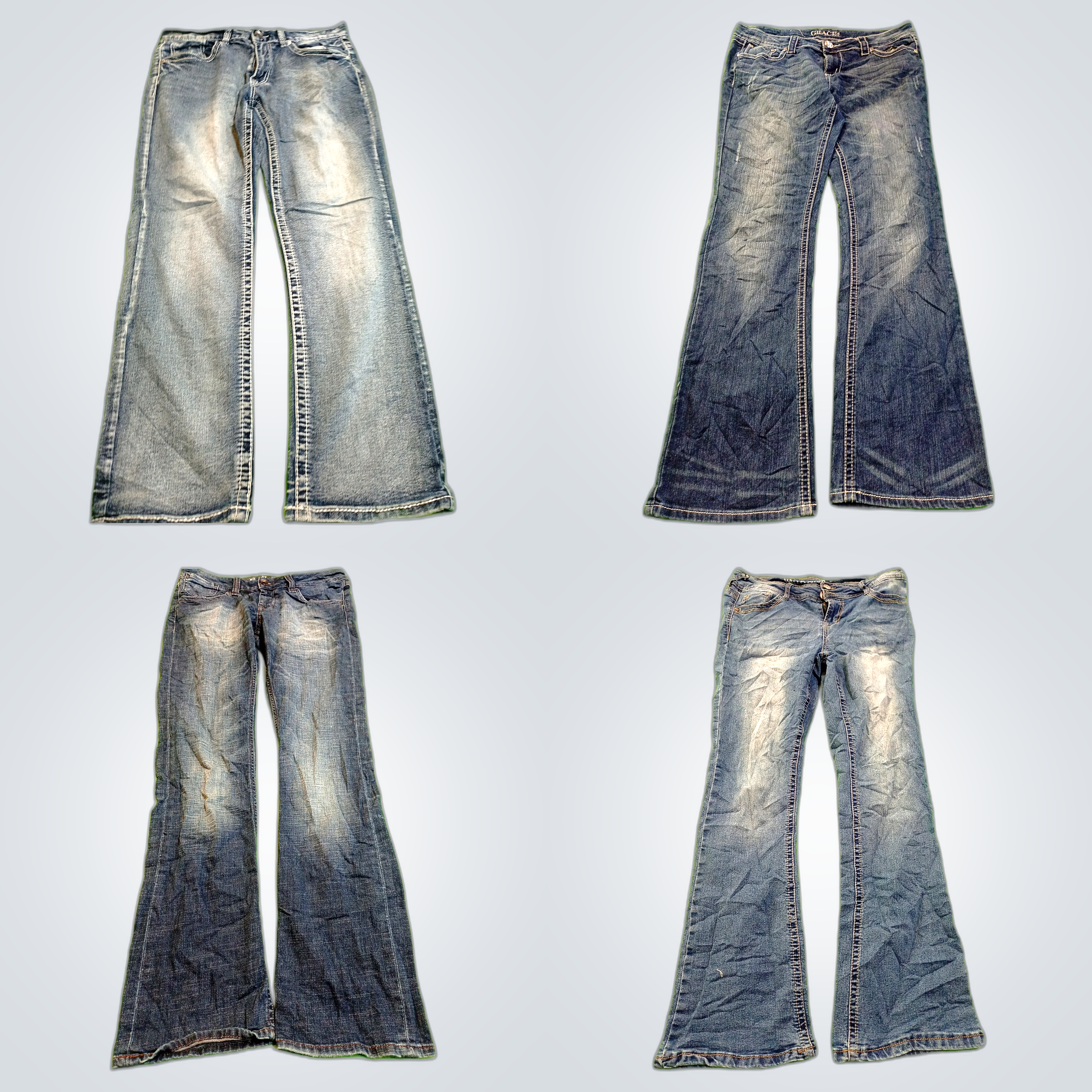 Ensemble en denim : Converse, Wrangler, 7 For All ..