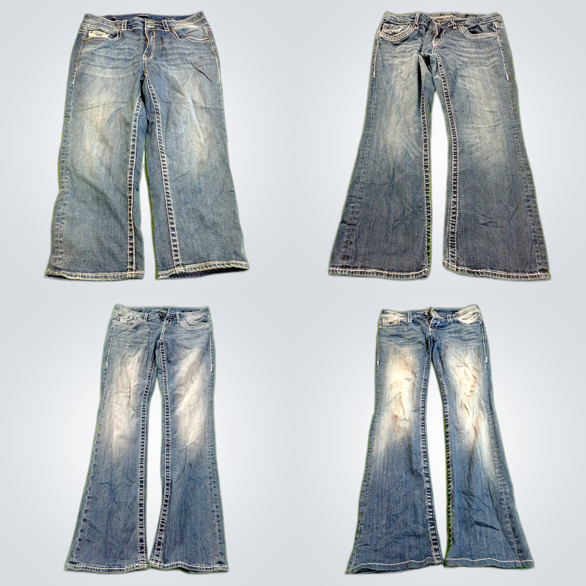 Vigoss Bootcut Jeans et Shorts Ensemble de 10 pièc..