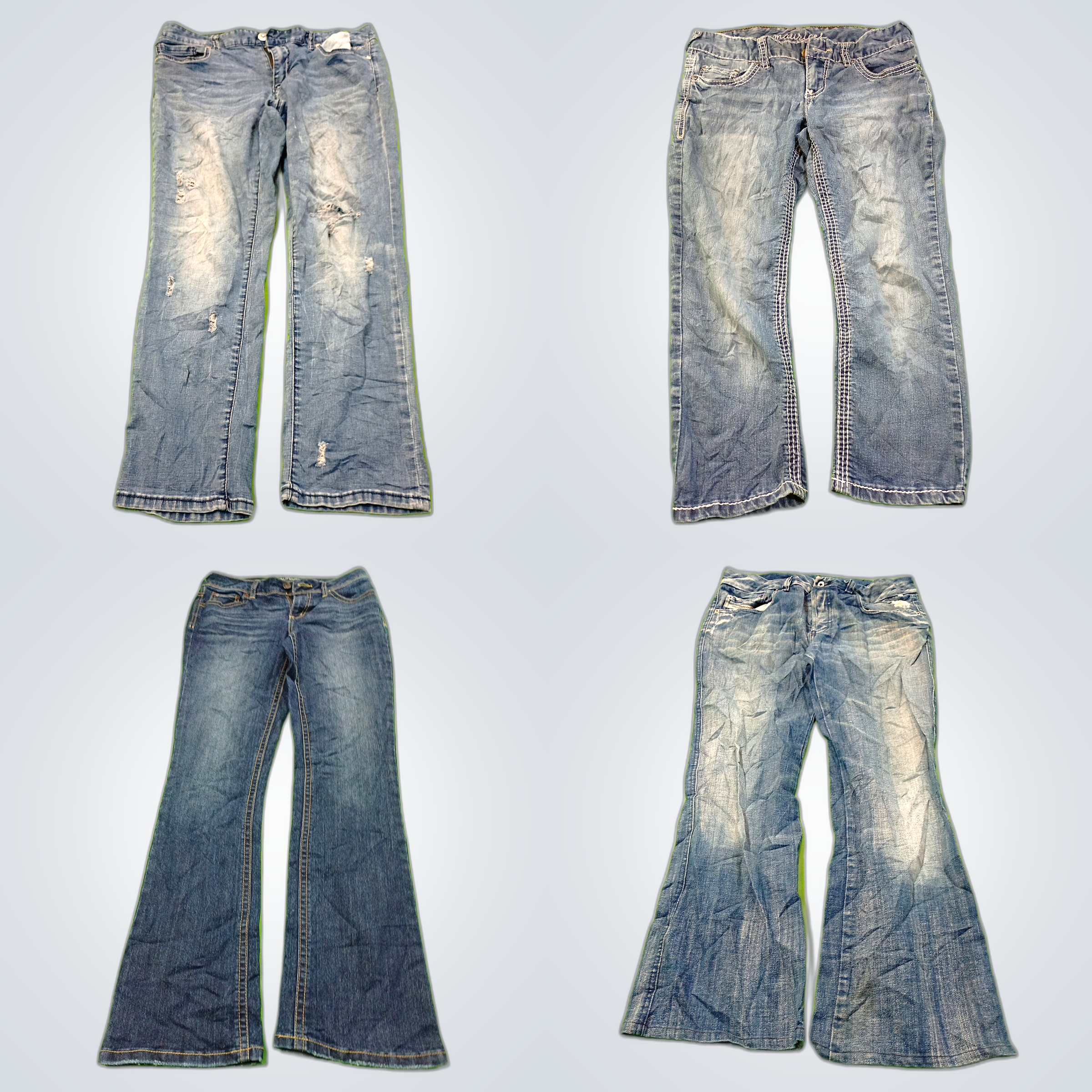 Wrangler, Maurices & More Denim Jeans Bundle - 7 P..