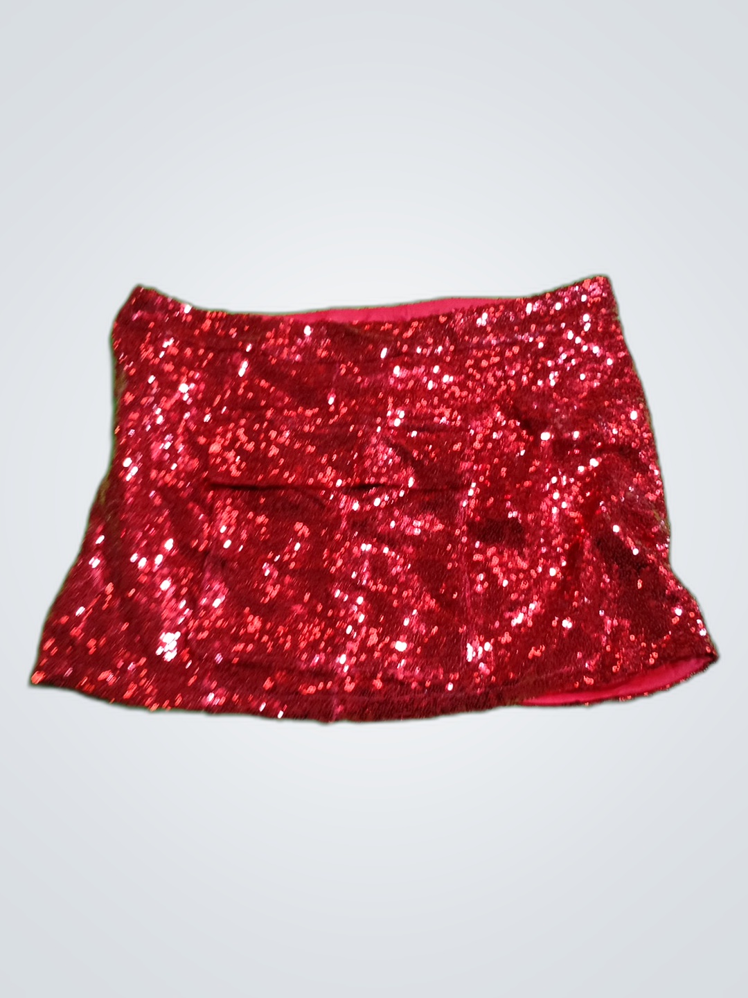 Roter Paillettenrock