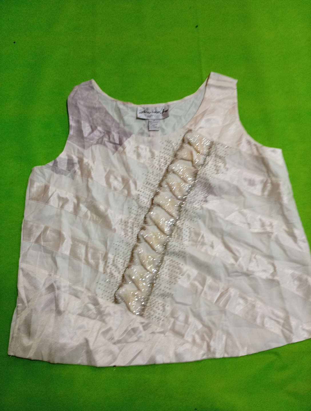 Angelina Joy White Ärmelloses Oberteil