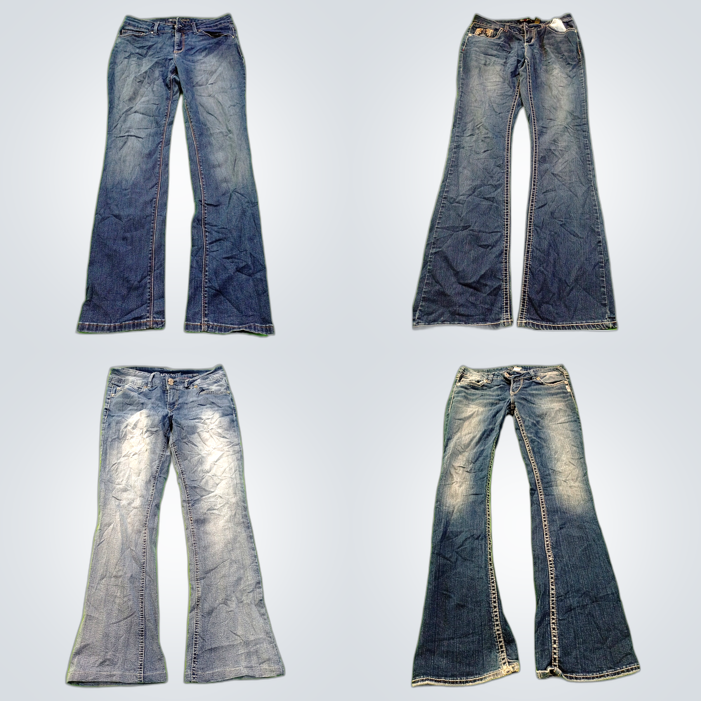 Ensemble en denim : jupe Express et 6 paires de je..