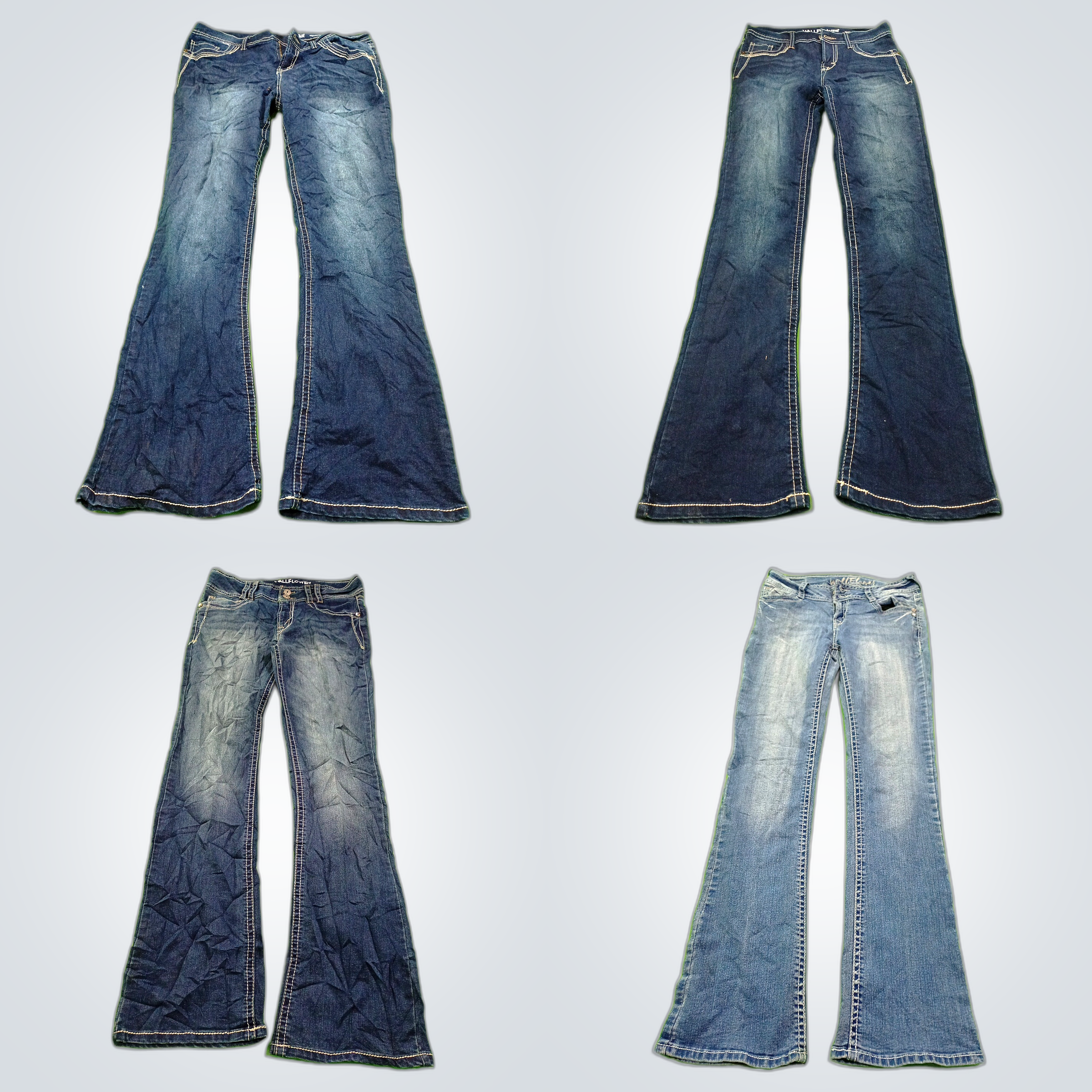 Offre groupée de 10 Jeans Flare Wallflower