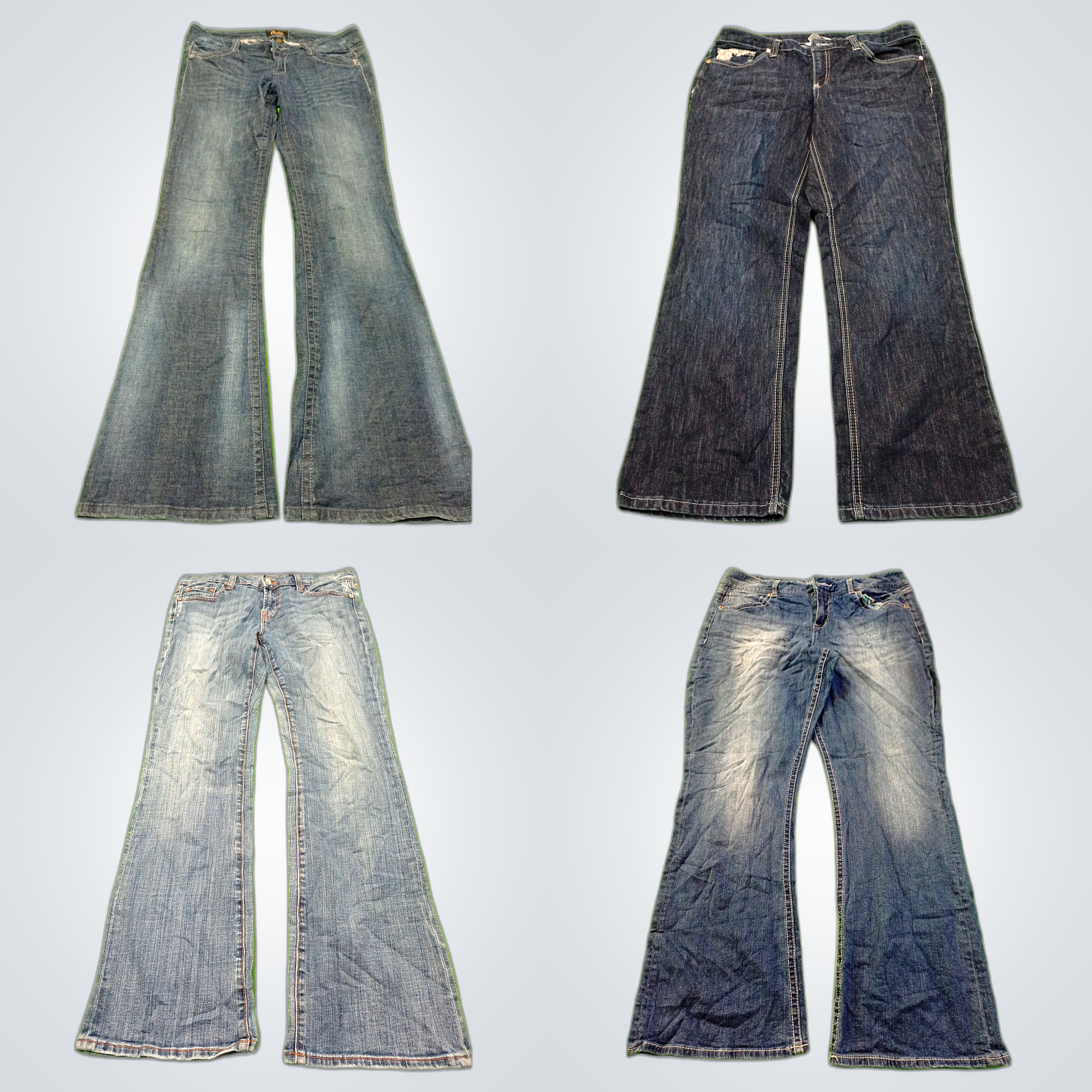 Denim Skirt & Flare Jeans Bundle: American Eagle, ..