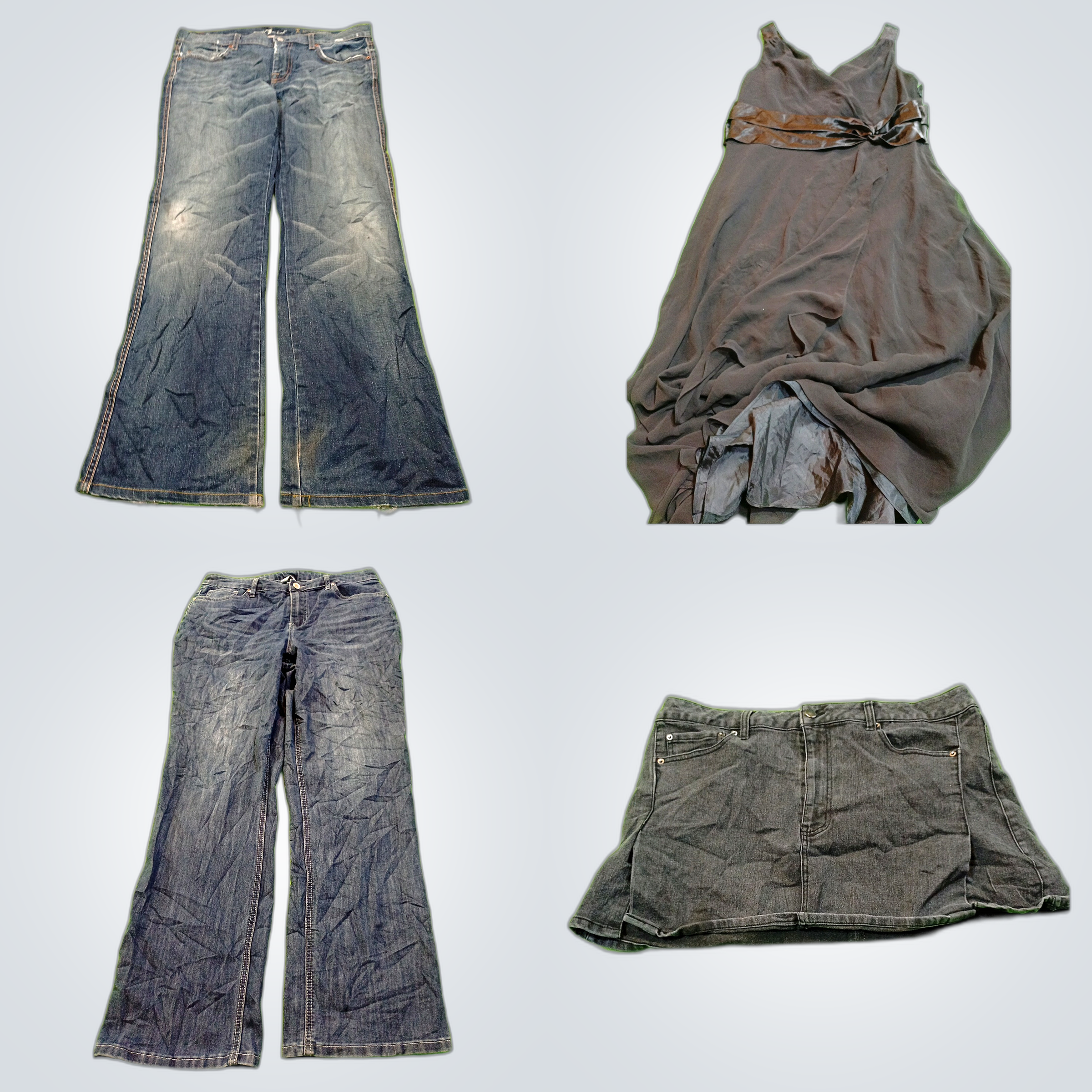 Ensemble Jupe en Jean et Jeans : Gap, Talbots, 7 F..