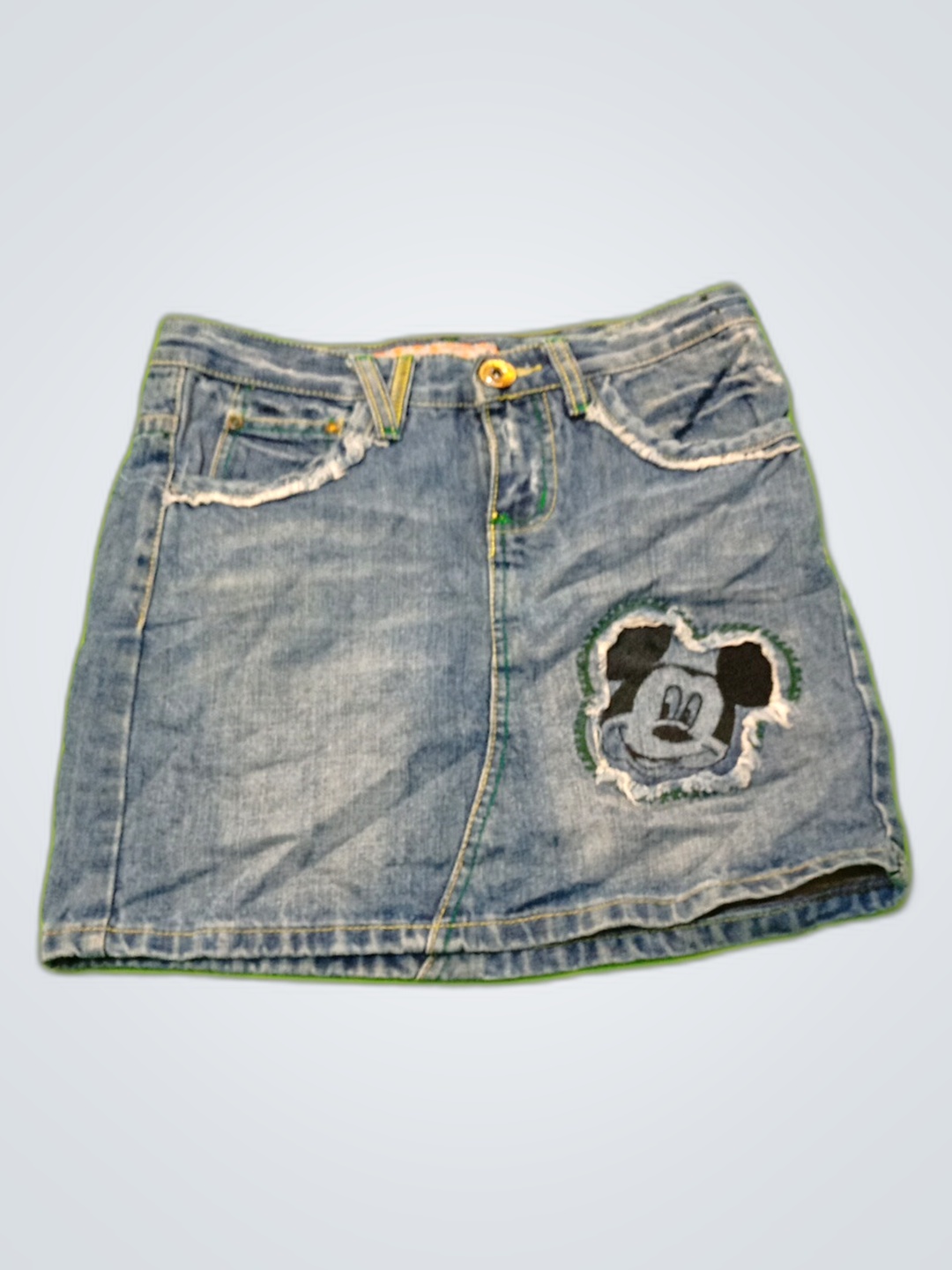 Jeansrock mit Mickey Mouse Design