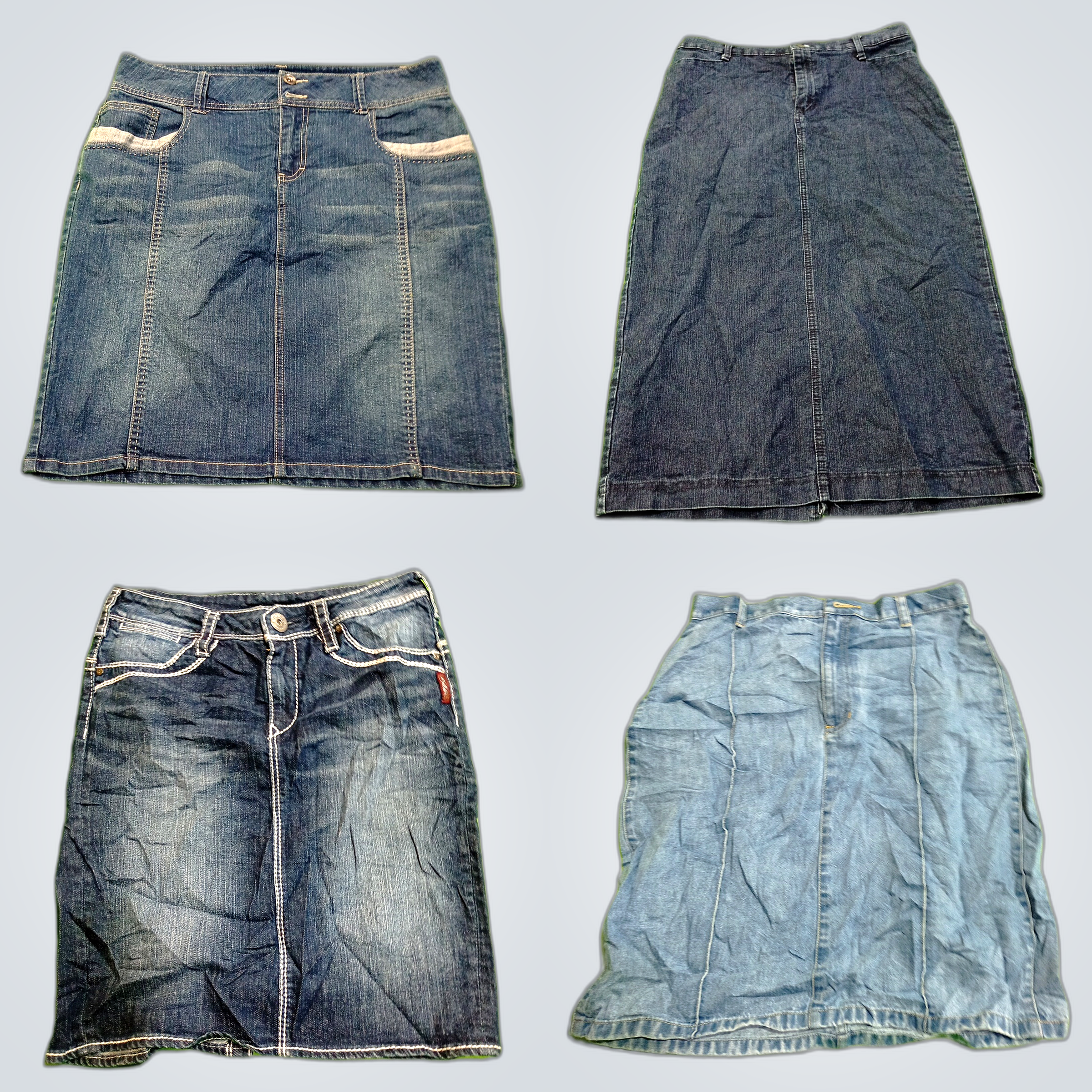 Designer Denim Skirt Bundle Guess Banana Rep 7pcs ..