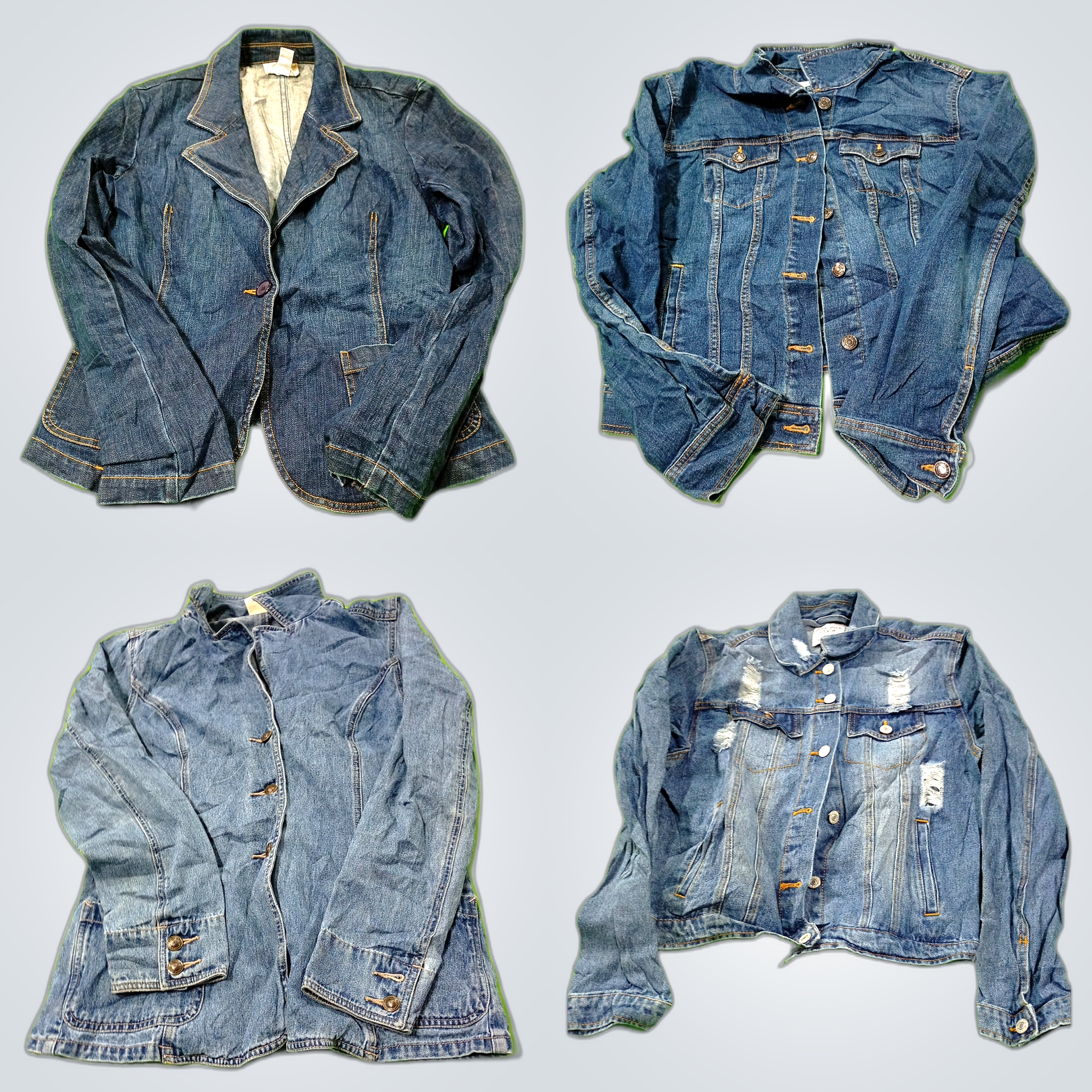 Ensemble de vestes en denim : SACAI, Cavalini, Tal..