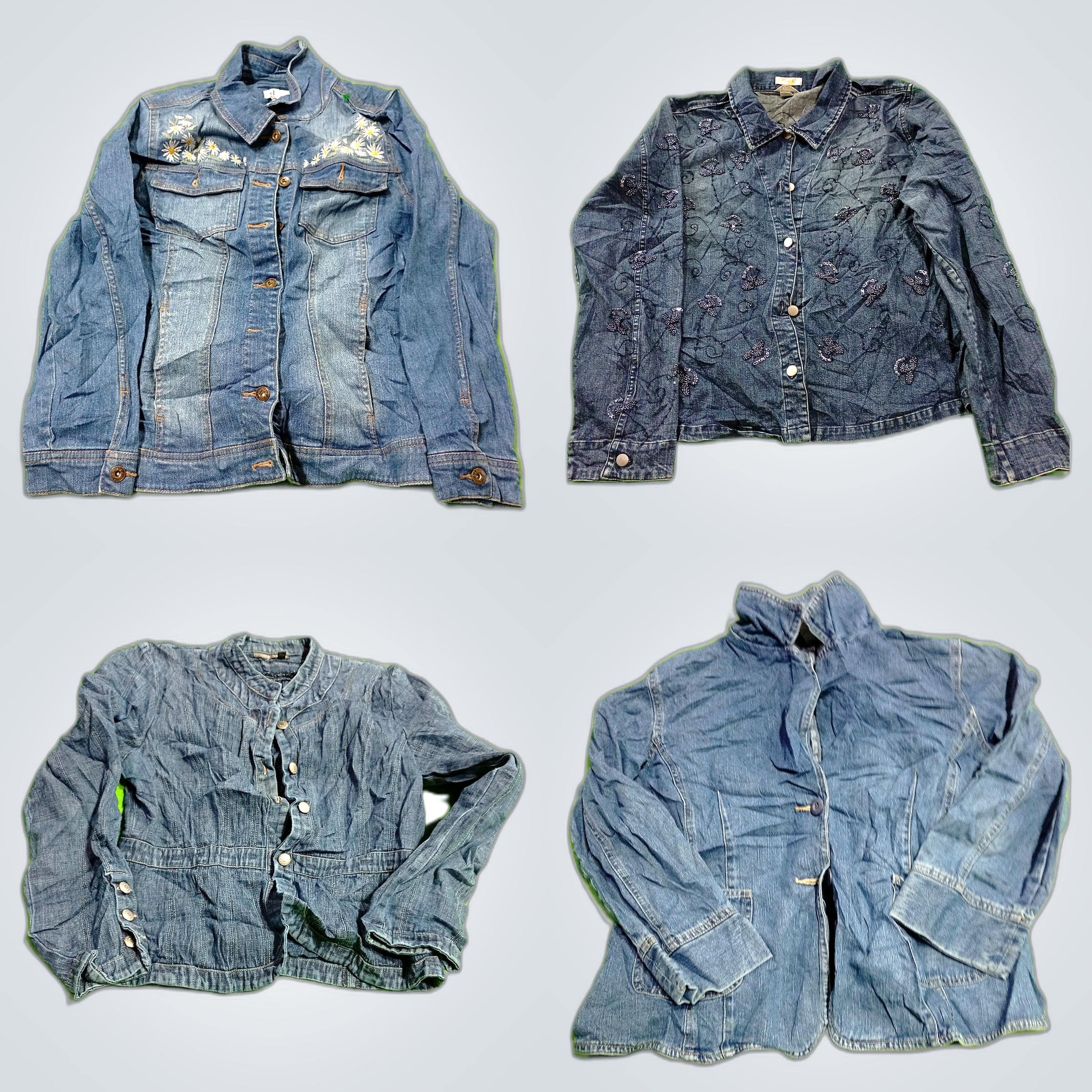 Denim Jacket Bundle: Free Assembly, 7 For All Mank..
