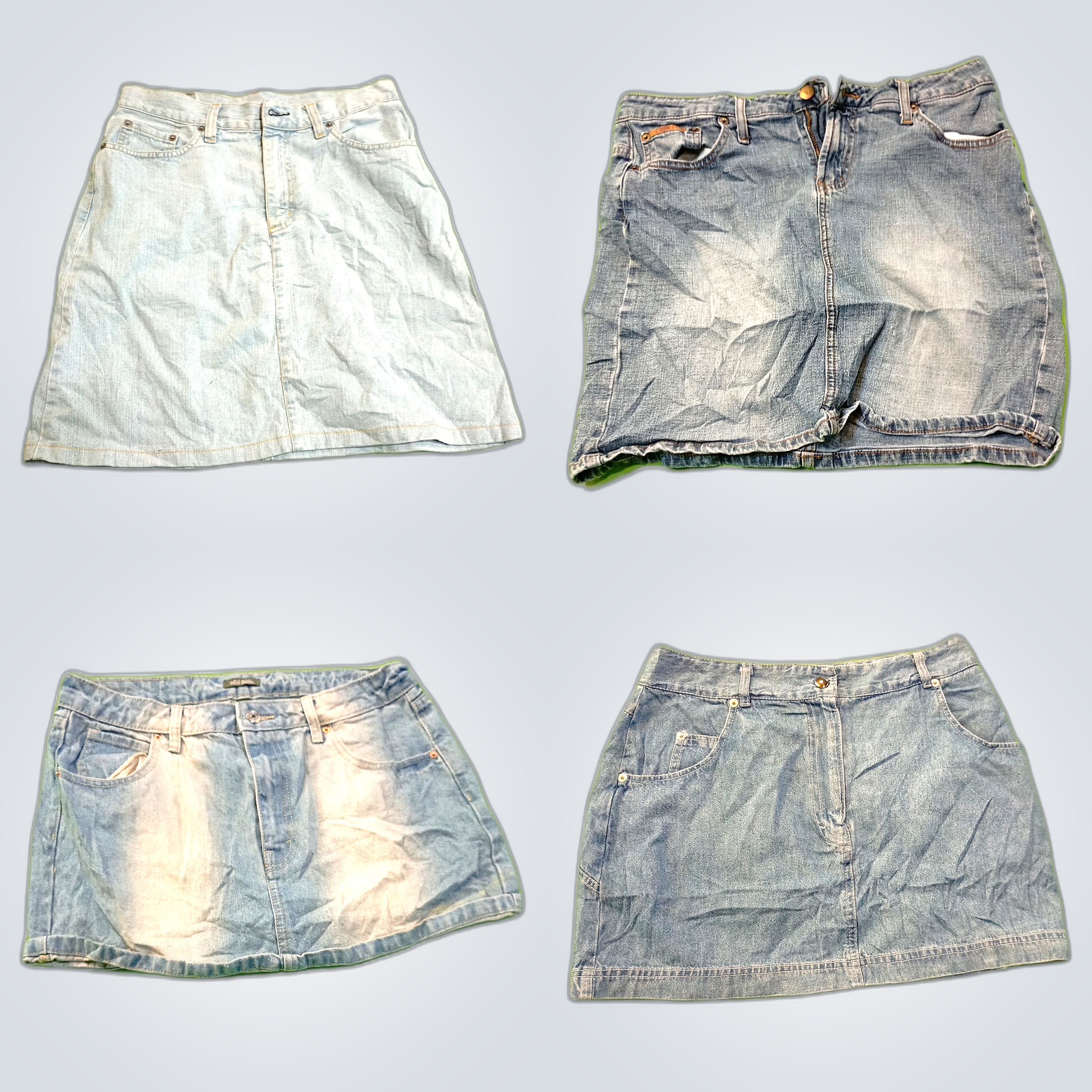 Denim Skirt Bundle: Nicole Miller, Lands' End, Gue..