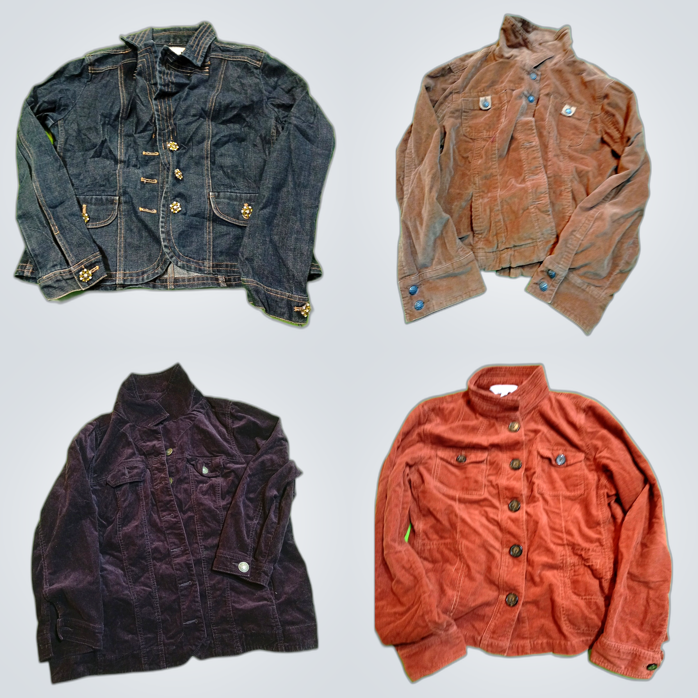 Leather & Corduroy Jackets Bundle: Isaac Mizrahi, ..