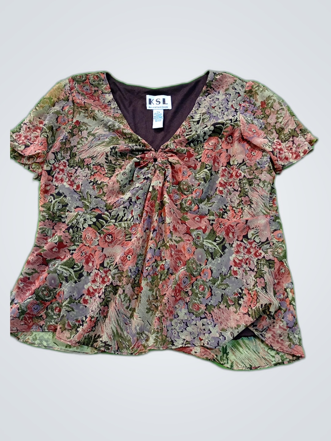Blouse with Floral Pattern