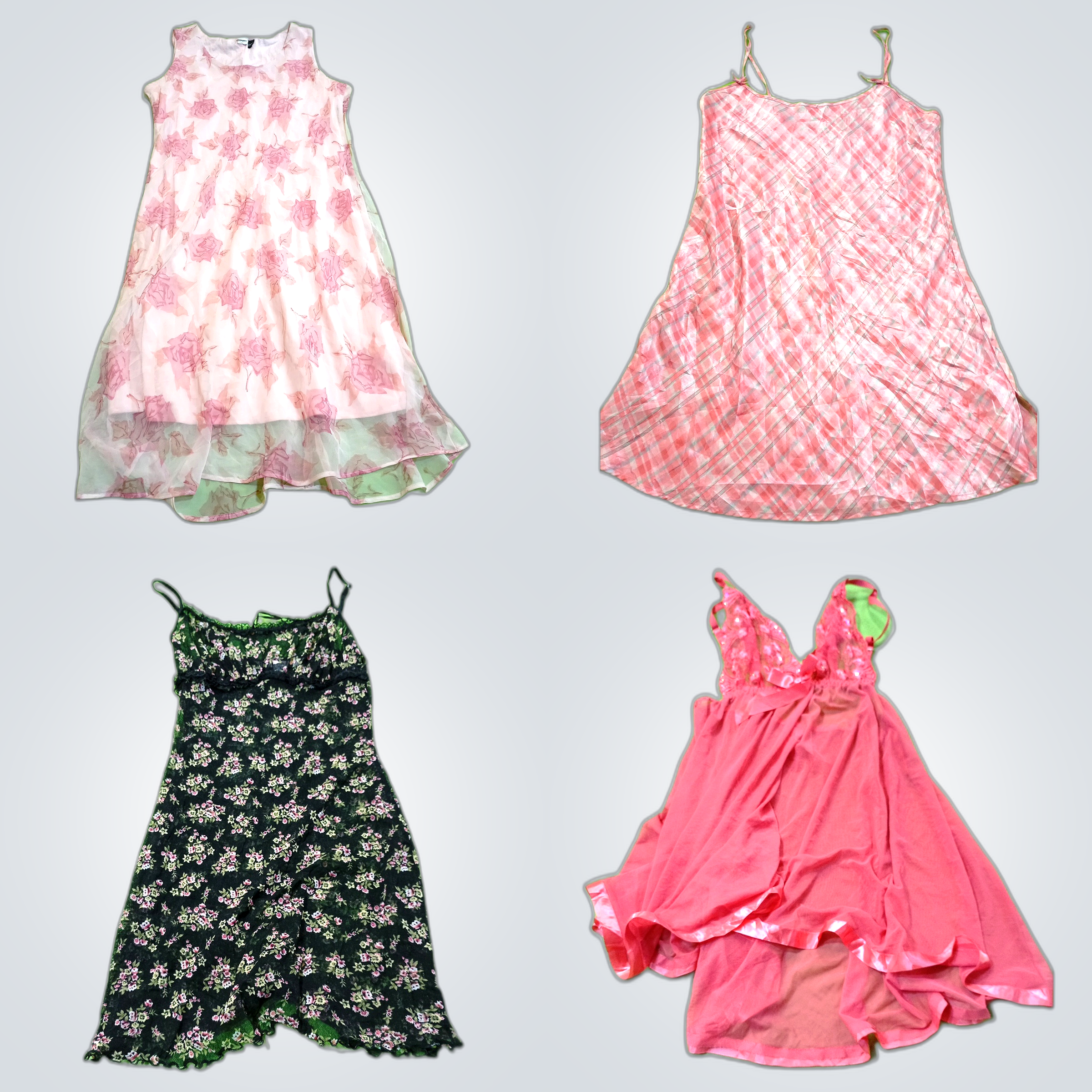 Floral Dress & Lace Chemise Bundle: Eva Blue, Vict..