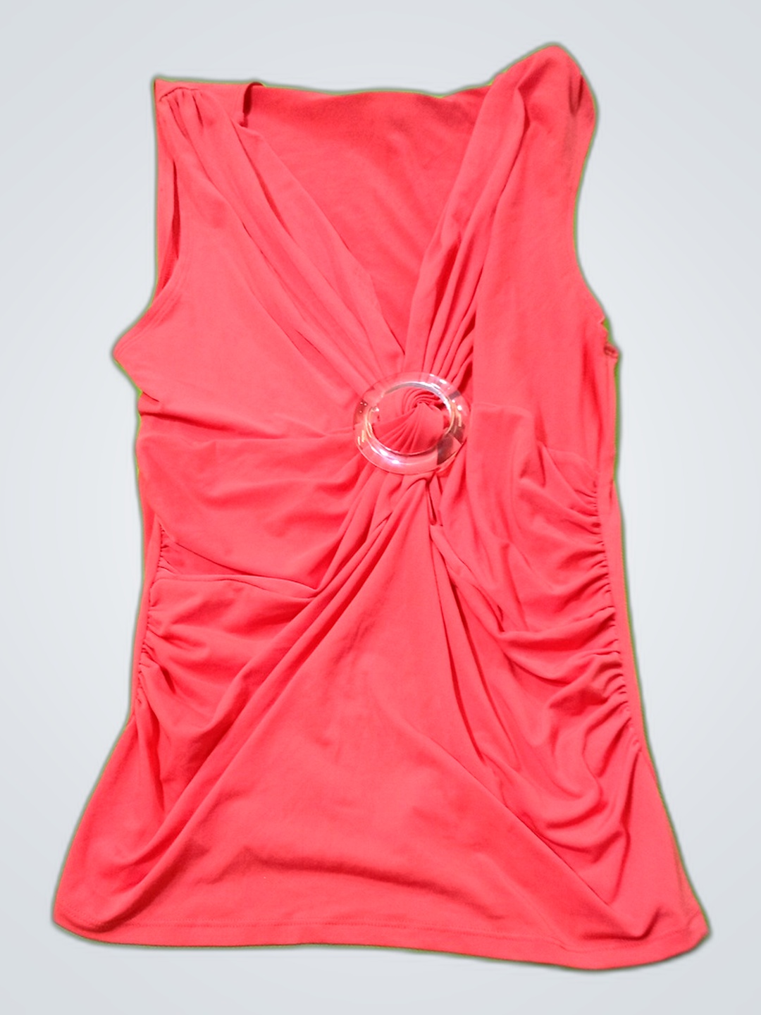 Bisou Bisou Coral Sleeveless Top