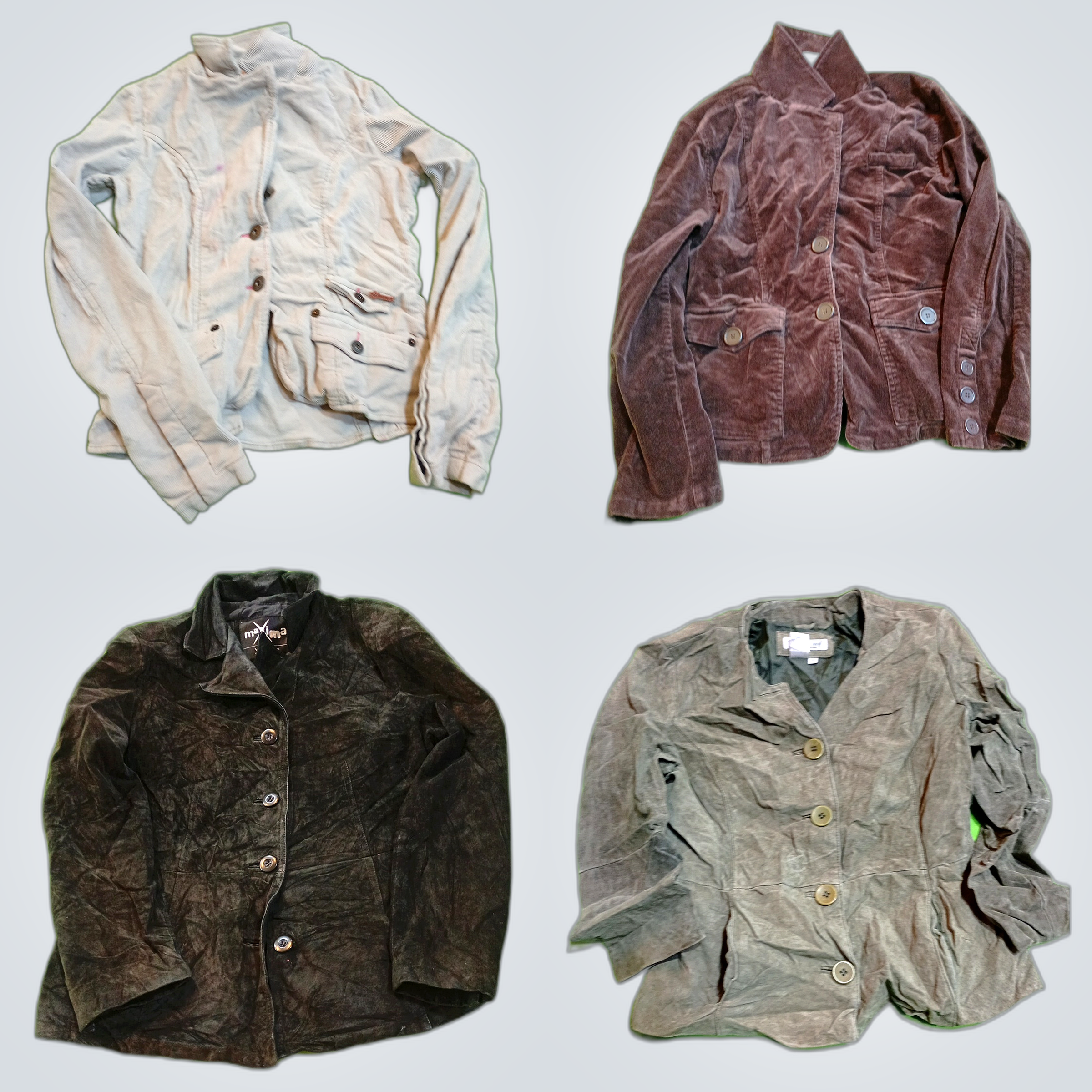 Denim, Corduroy & Suede Jacket Bundle - AIROLD!, C..