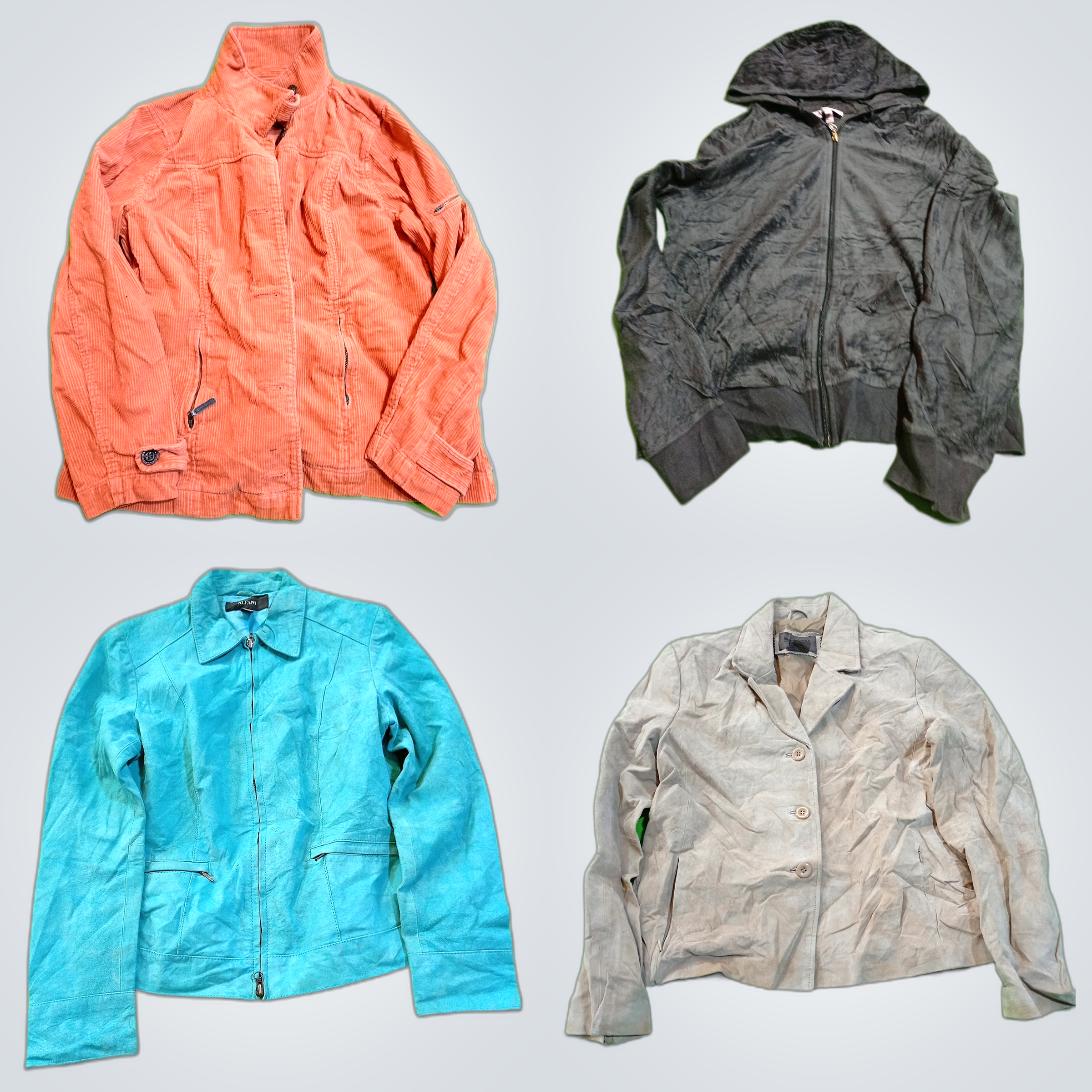 Suede, Leather & Corduroy Jacket Bundle: AE, Juicy..