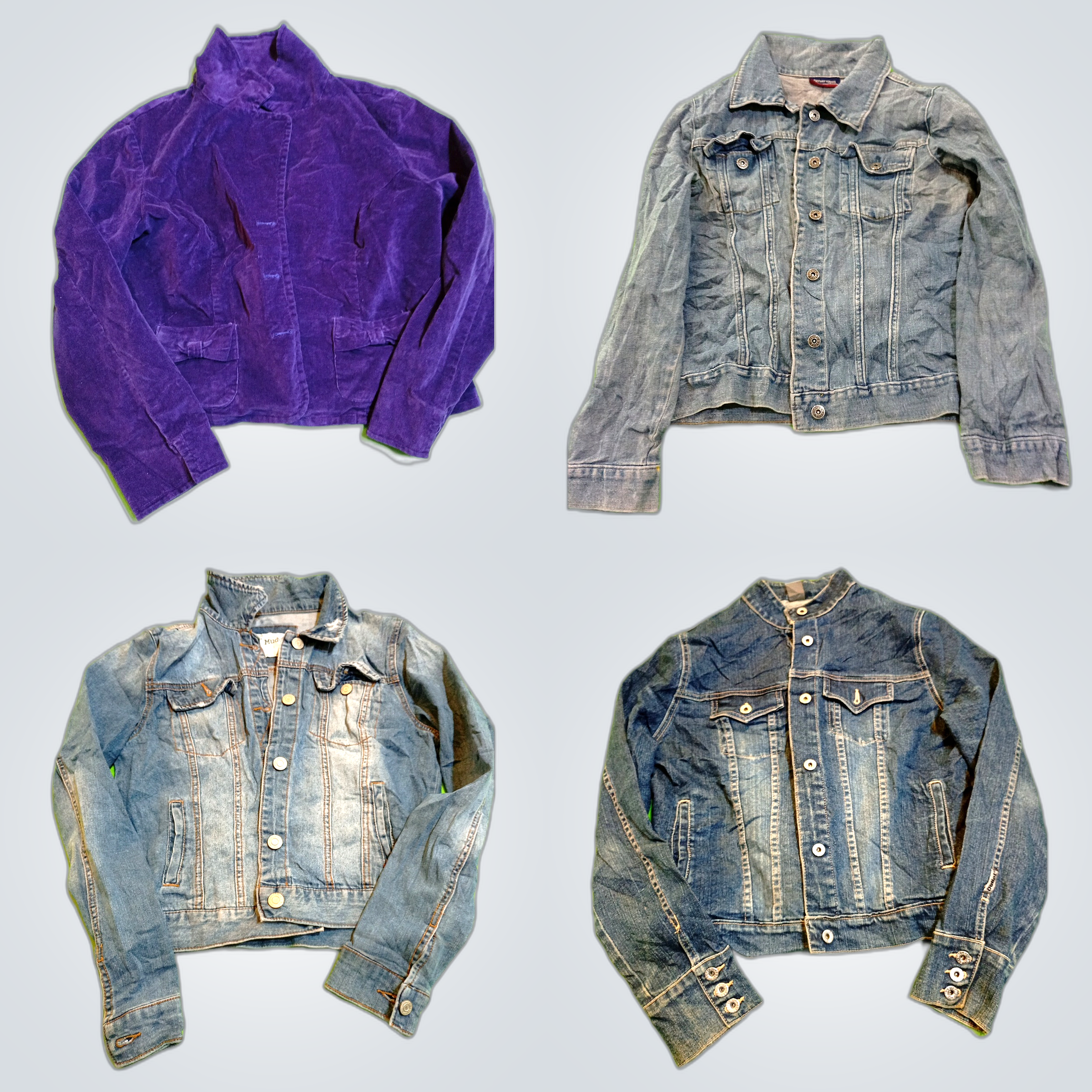 Mudd & More Denim Corduroy Jacket Bundle 7 Pc Set
