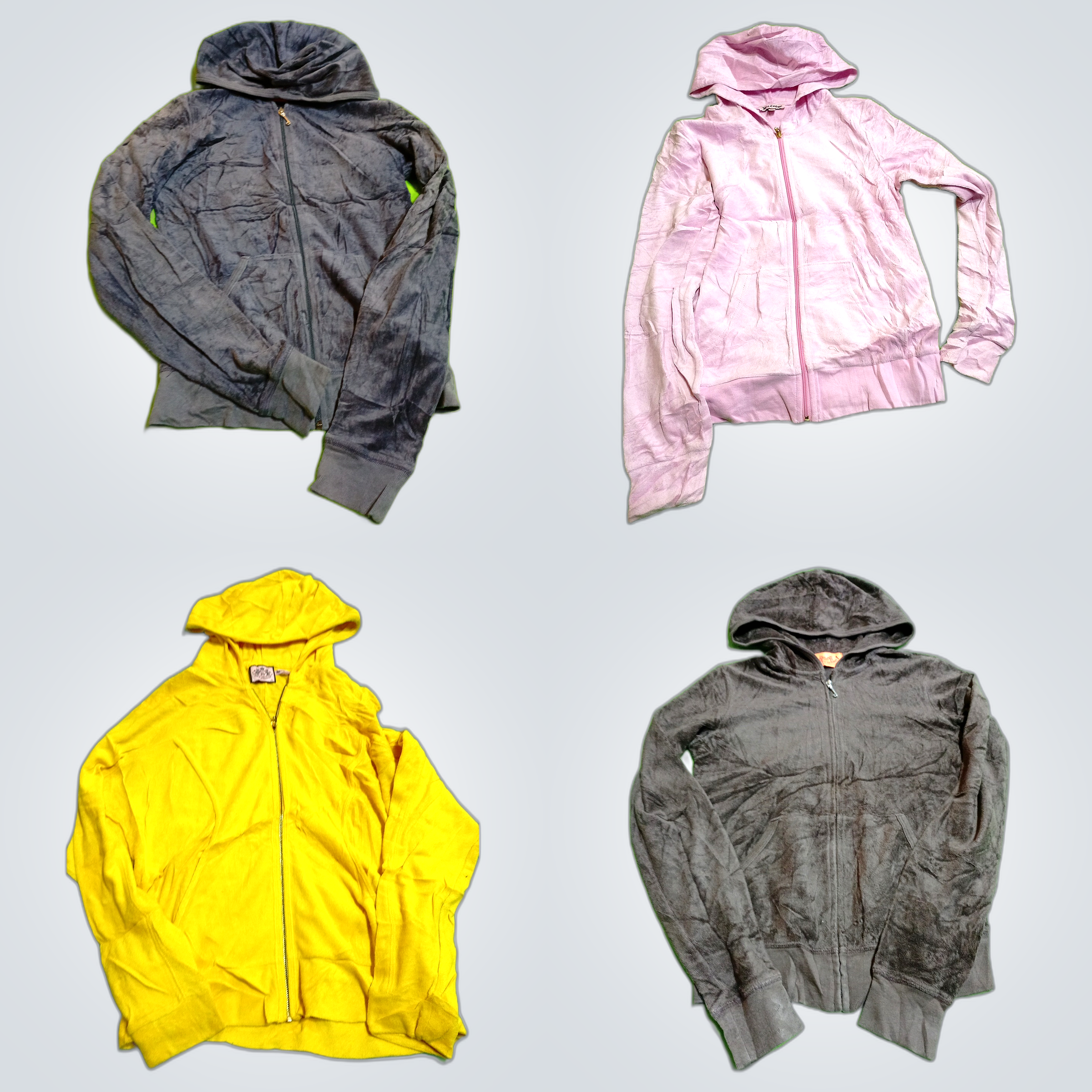 Juicy Couture Hoodie Bundle 10-Pack Velour & Solid..