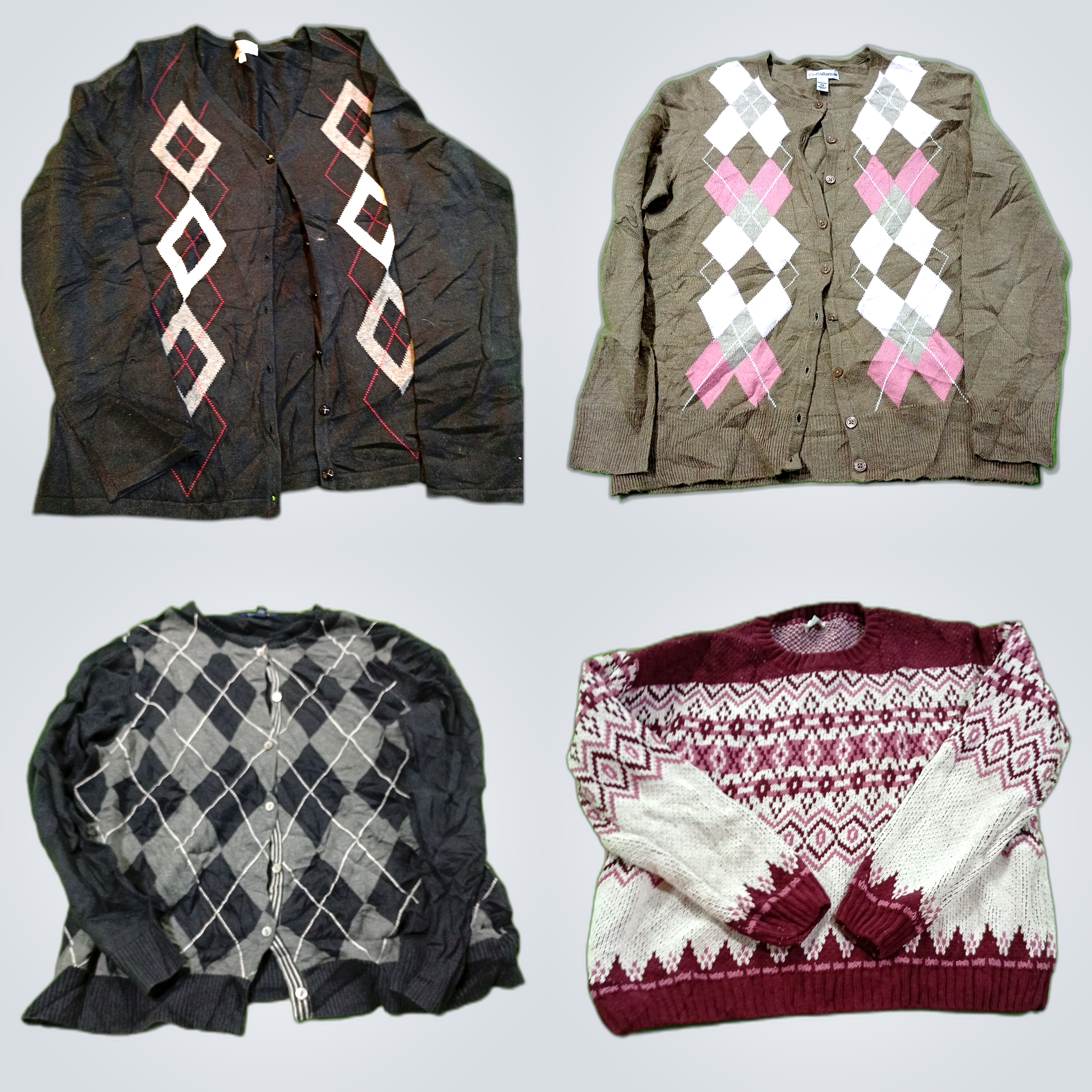 Argyle & Gray Cardigan Bundle - Cambridge Classics..