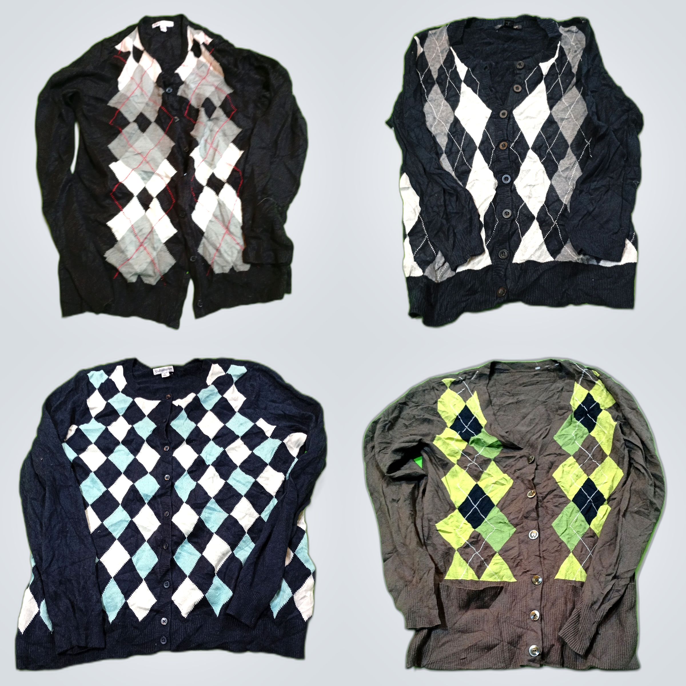 Argyle Cardigan Bundle: C&b, John Gault, Croft & B..