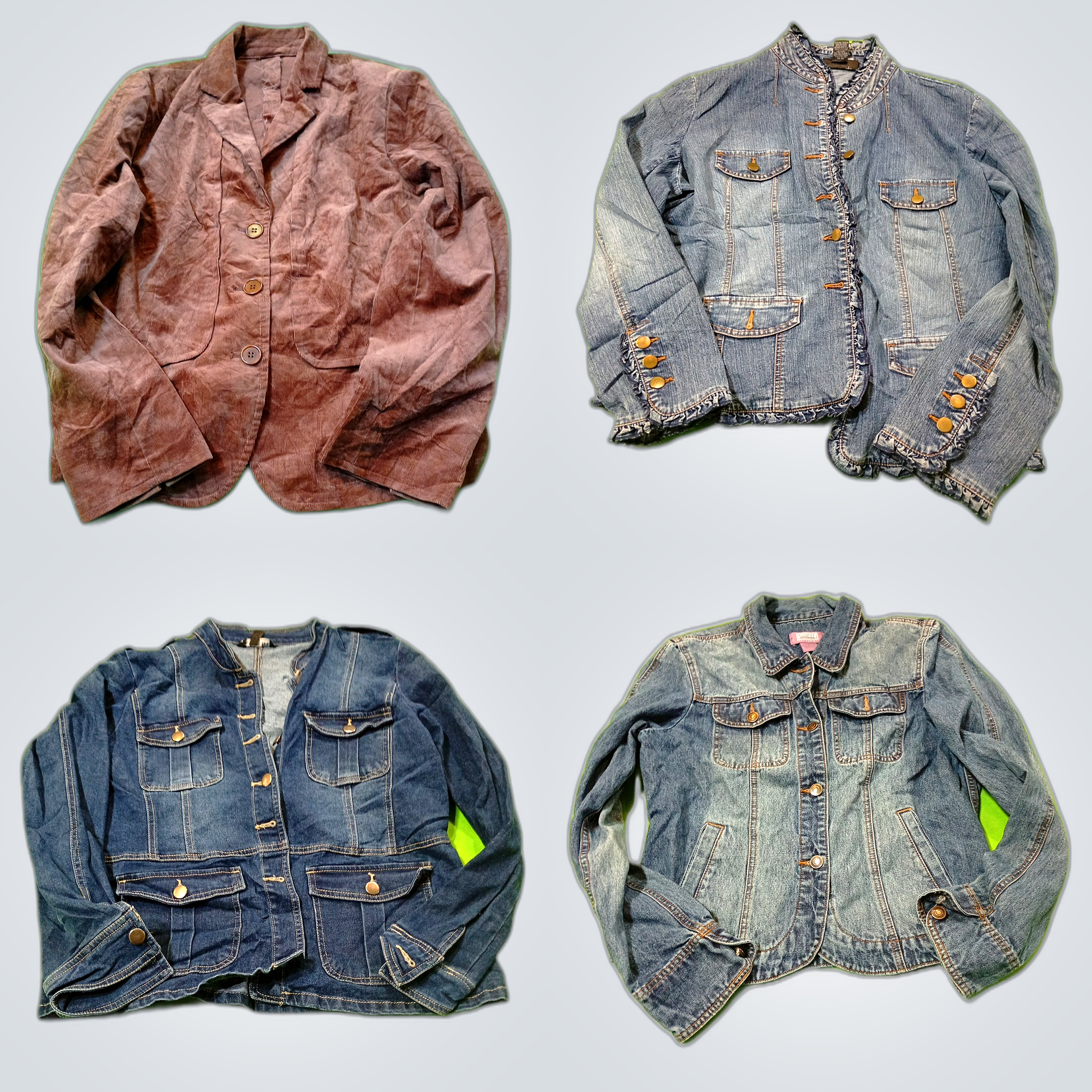 Roxy & Denim Jacket Bundle - 7 Piece Corduroy & De..