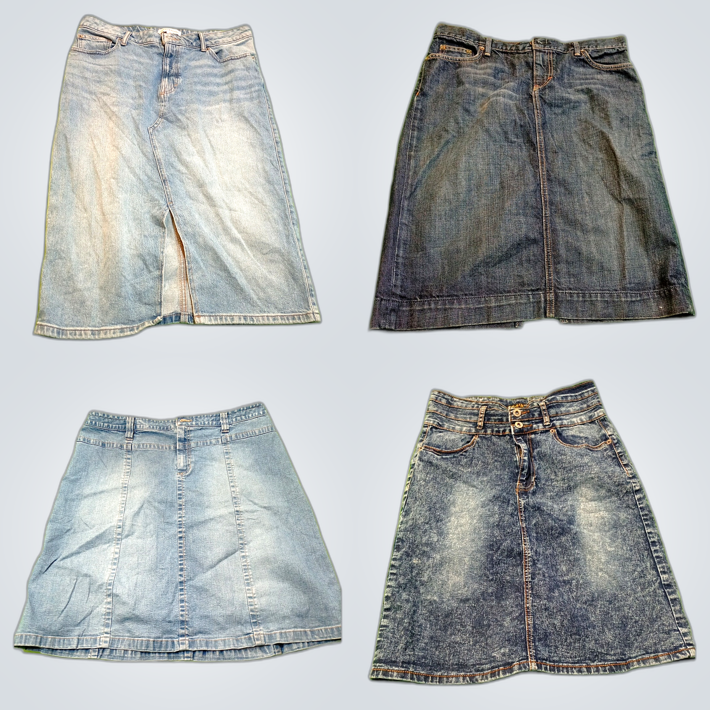 Denim Skirt Bundle - Faded Glory, Lucky Brand, Sty..