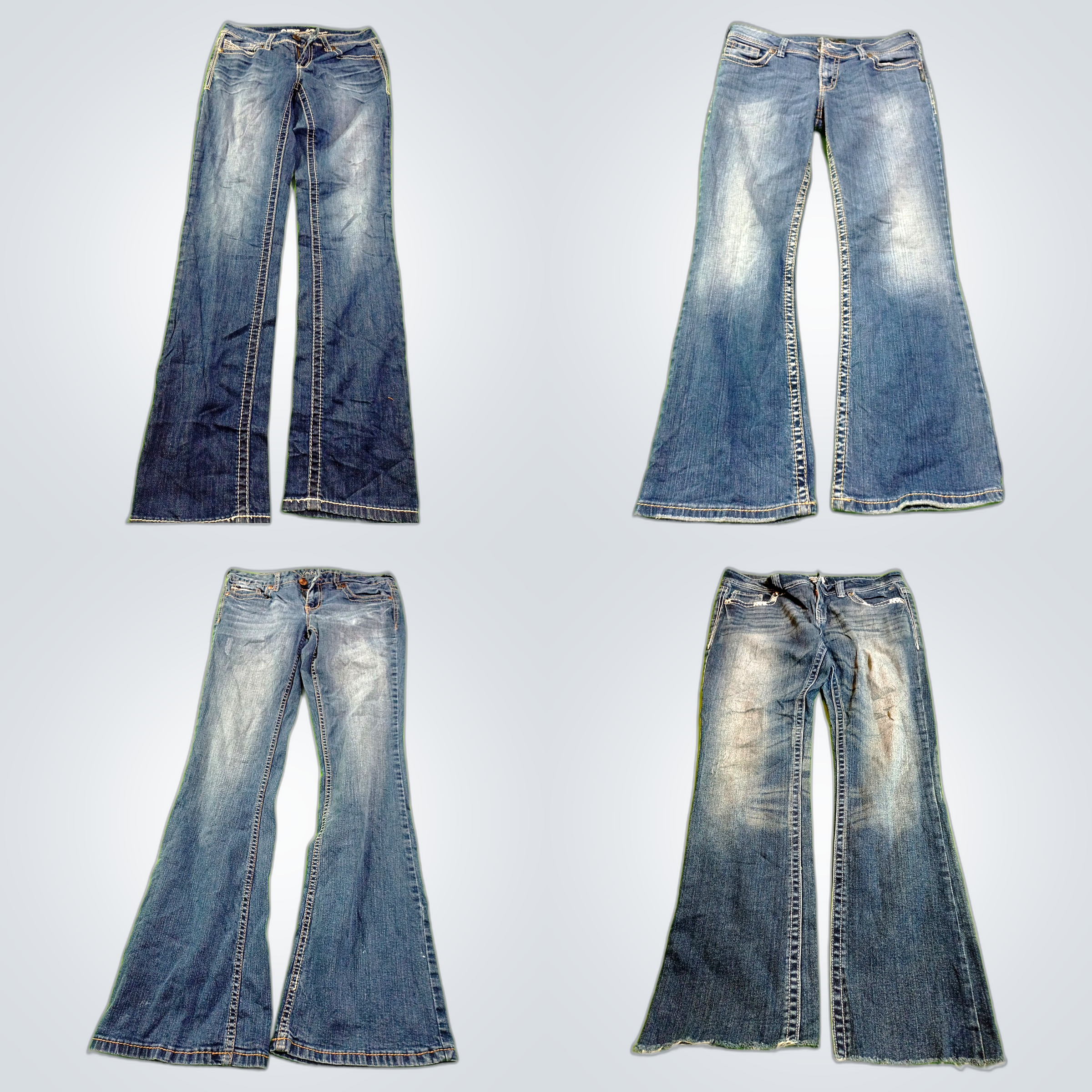 Jeans Bundle: 10-Piece Mix of Flare, Skinny, Bootc..