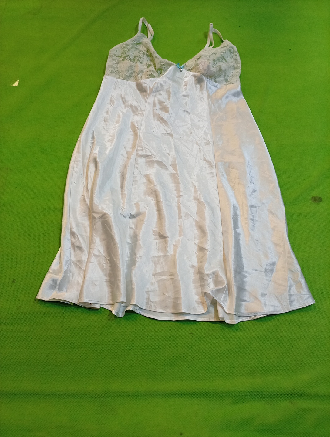 Damen Chemise mit Spitzenbesatz