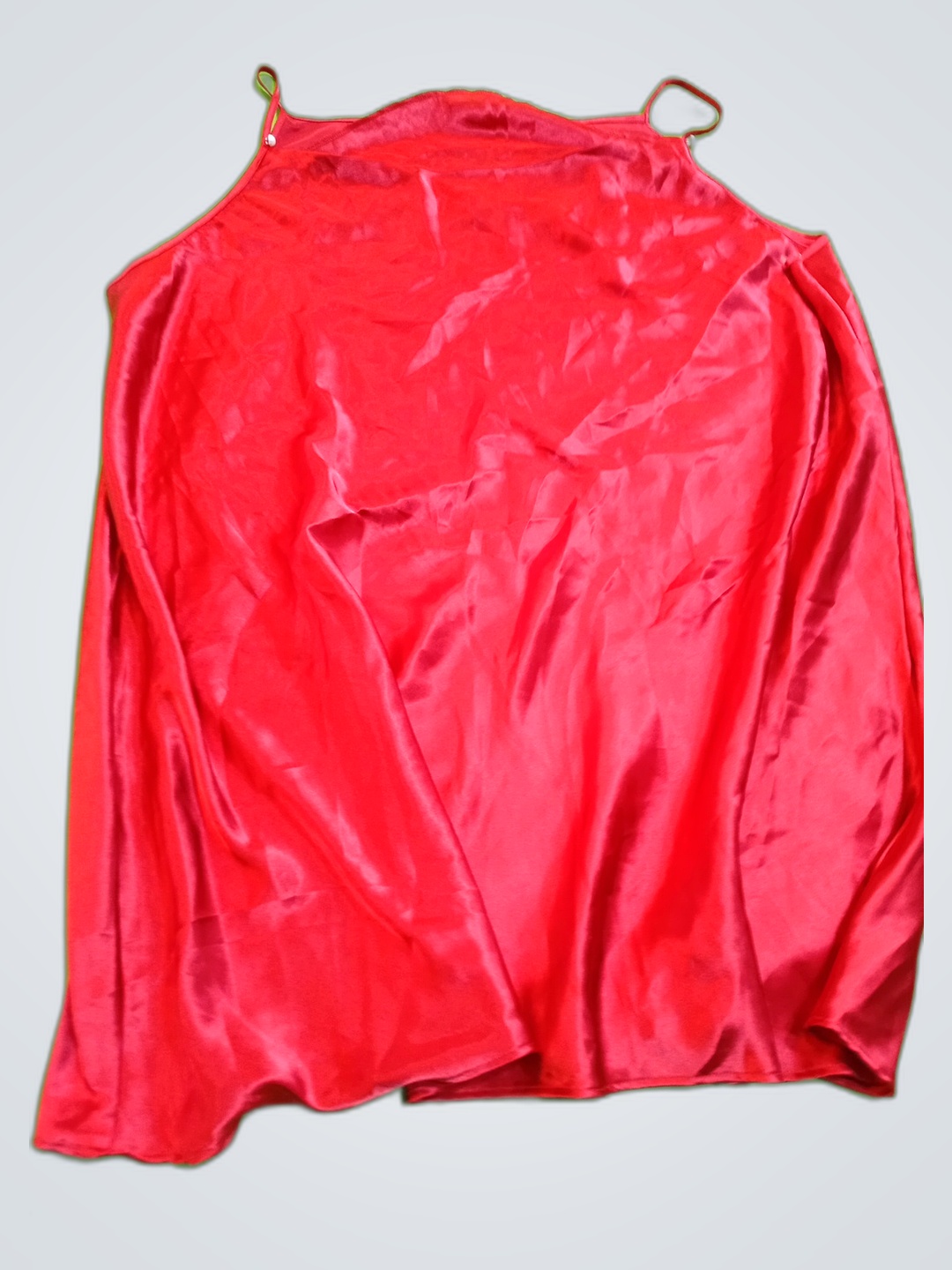 Red Satin Camisole Top