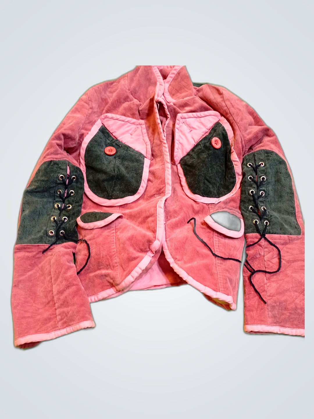 Baggio Pink Corduroy Patchwork Jacket