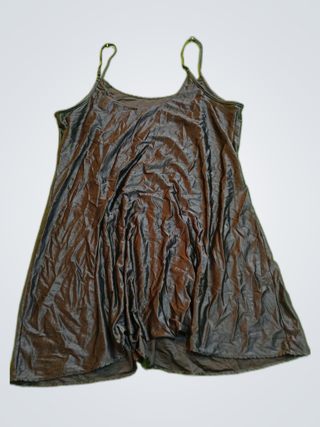 Brown Satin Chemise
